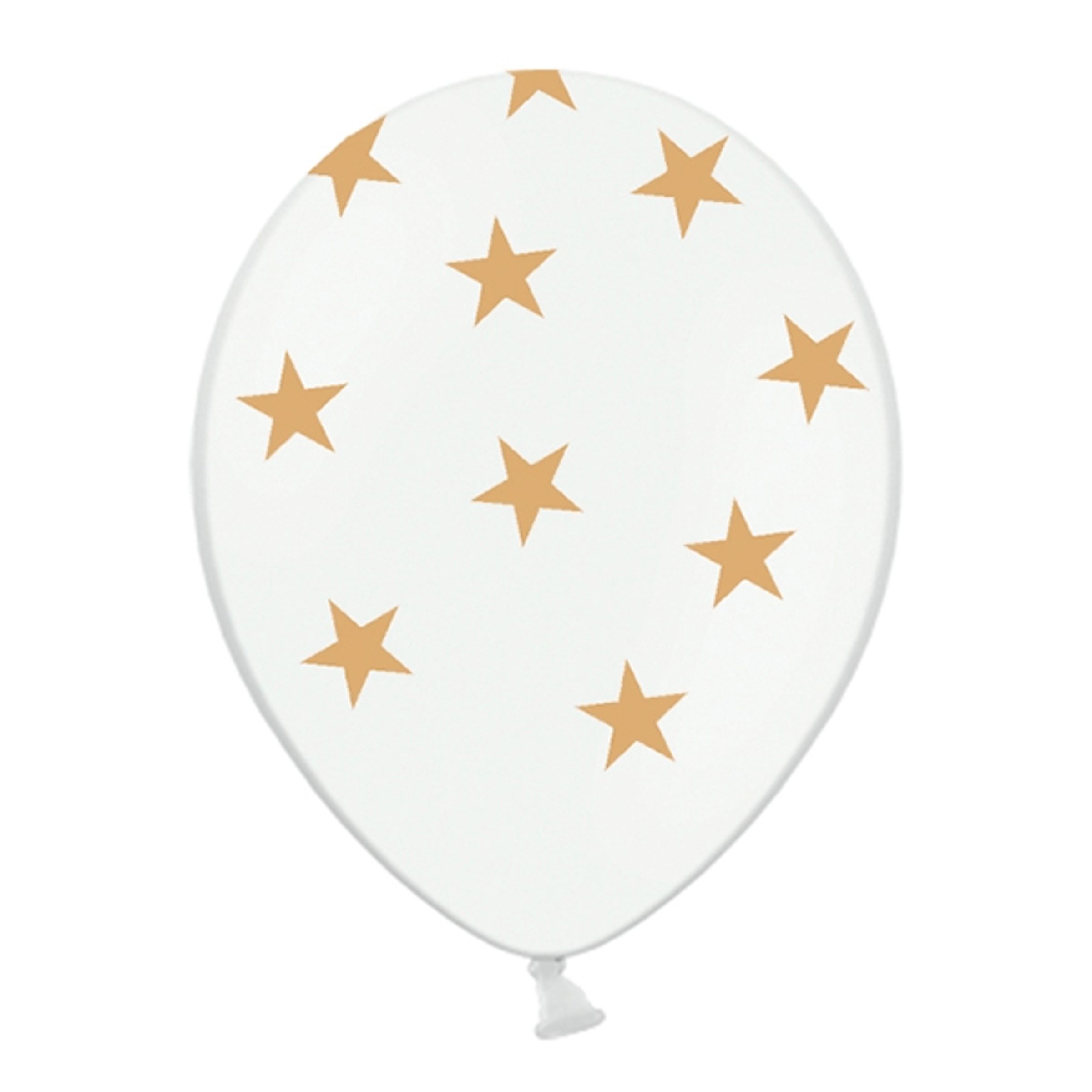 Läs mer om Ballonger med Guldstjärnor - 6-pack
