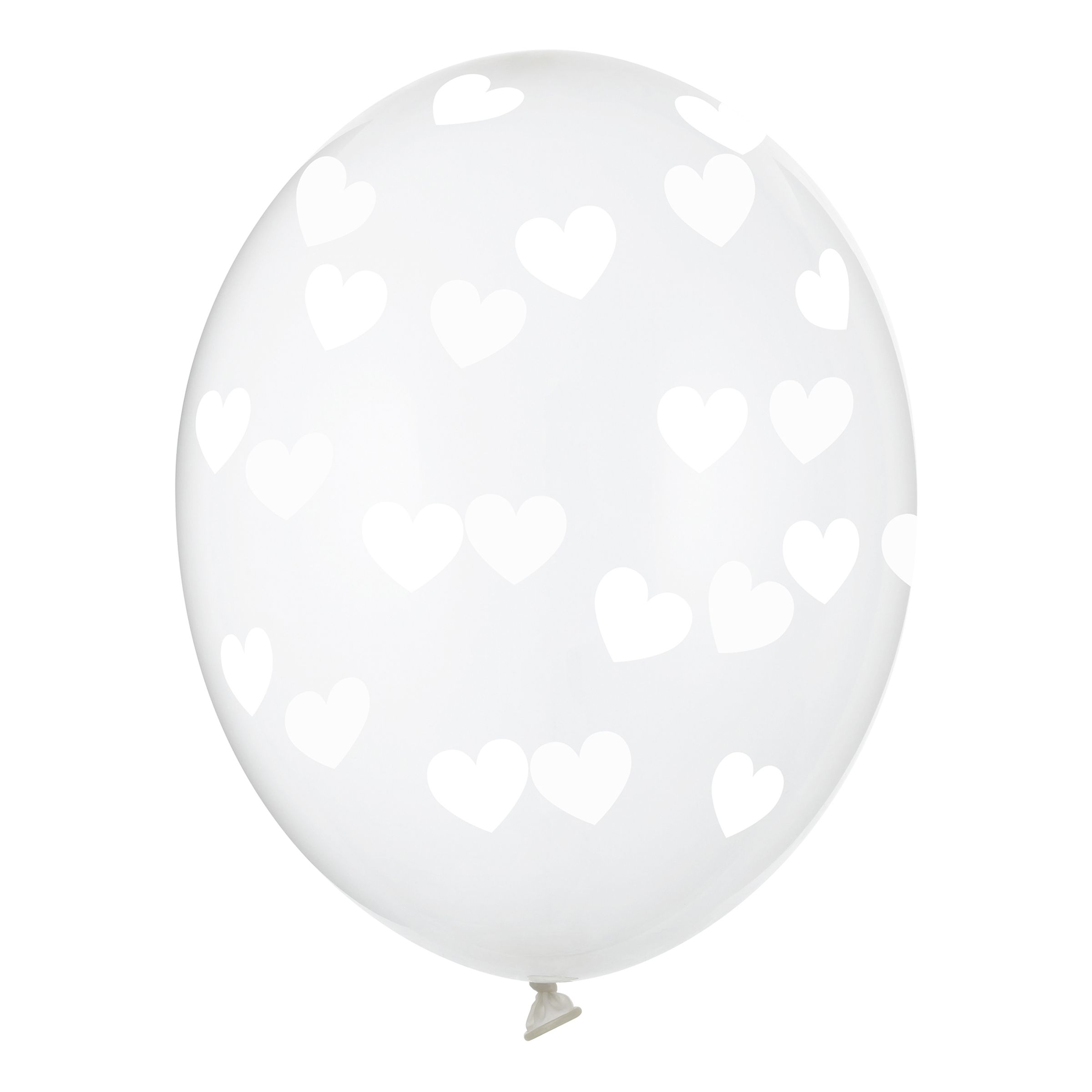 Ballonger med Hjärtan Transparenta - 50-pack | Hem - Festartiklar - Ballonger - Latexballonger | Pryloteket