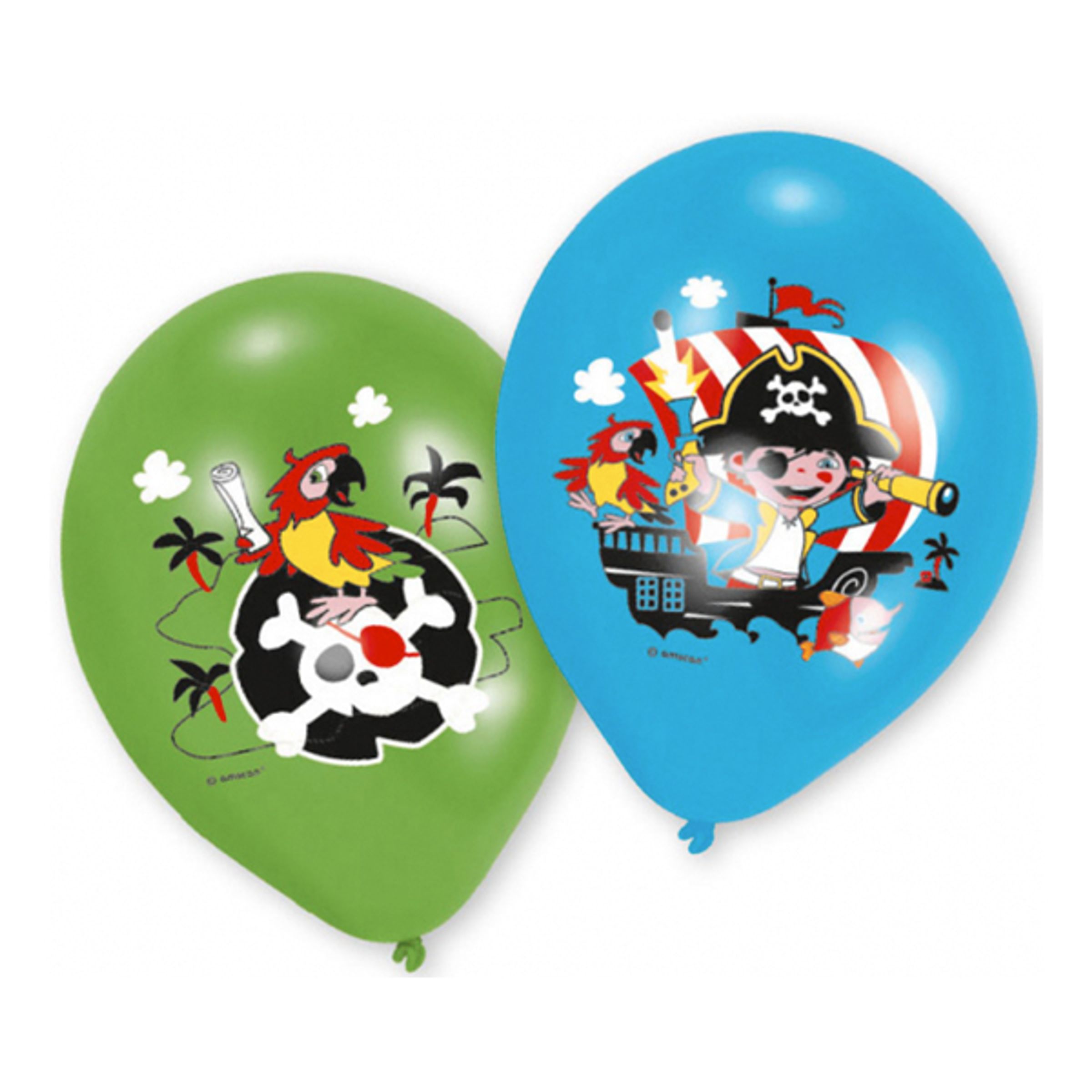 Läs mer om Ballonger med Pirater - 6-pack