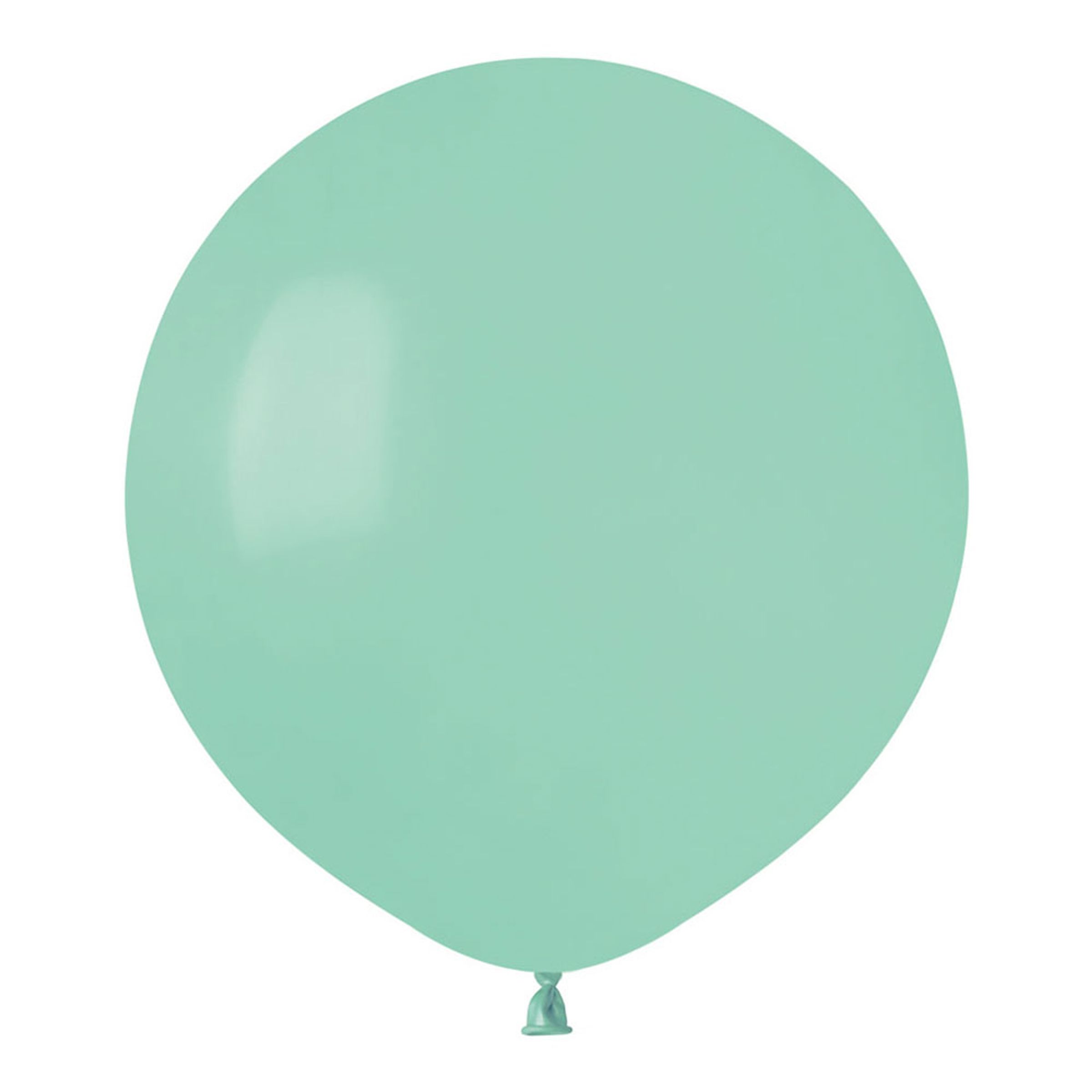 Läs mer om Ballonger Mintgrön Runda Stora - 50-pack