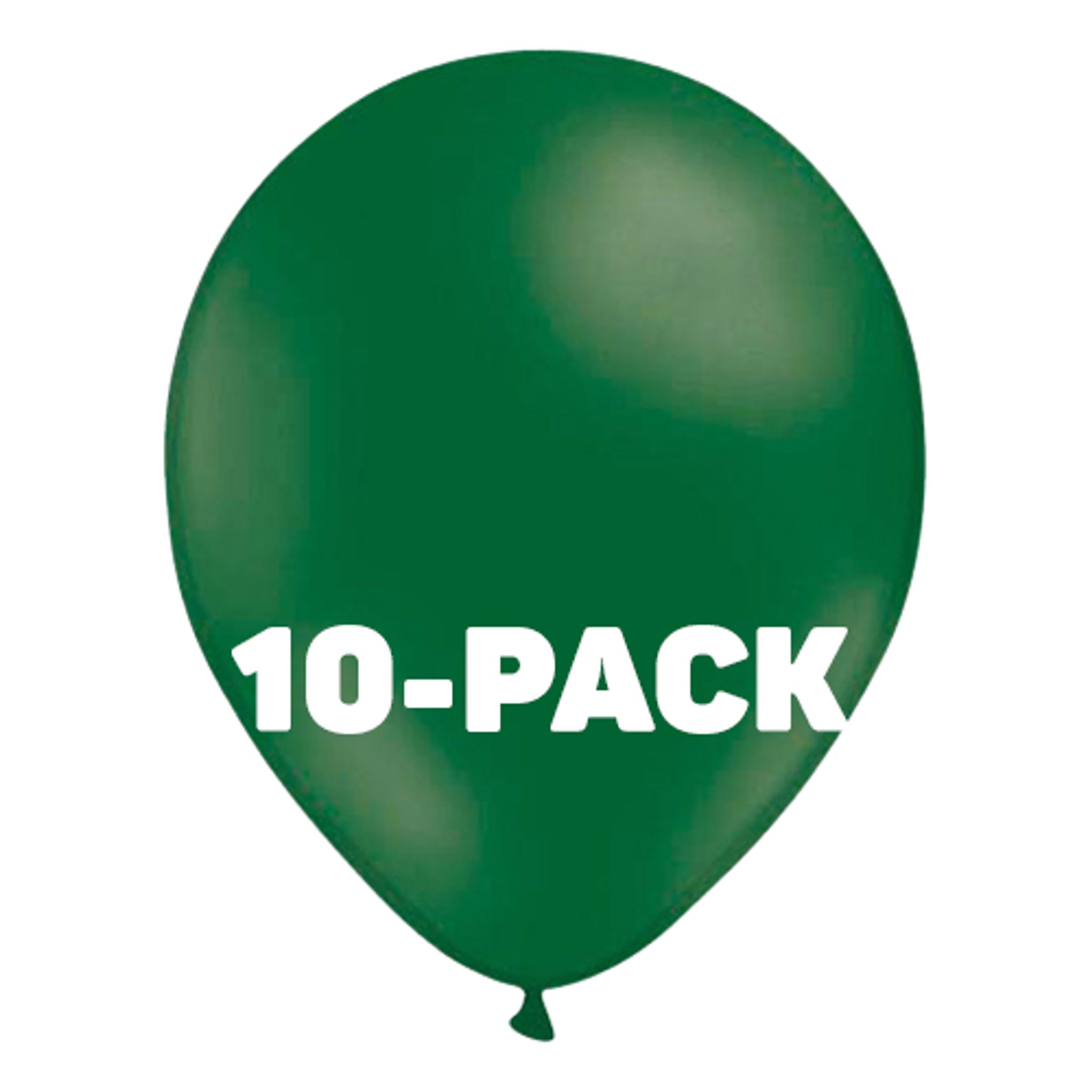 Läs mer om Ballonger Mörkgröna - 10-pack