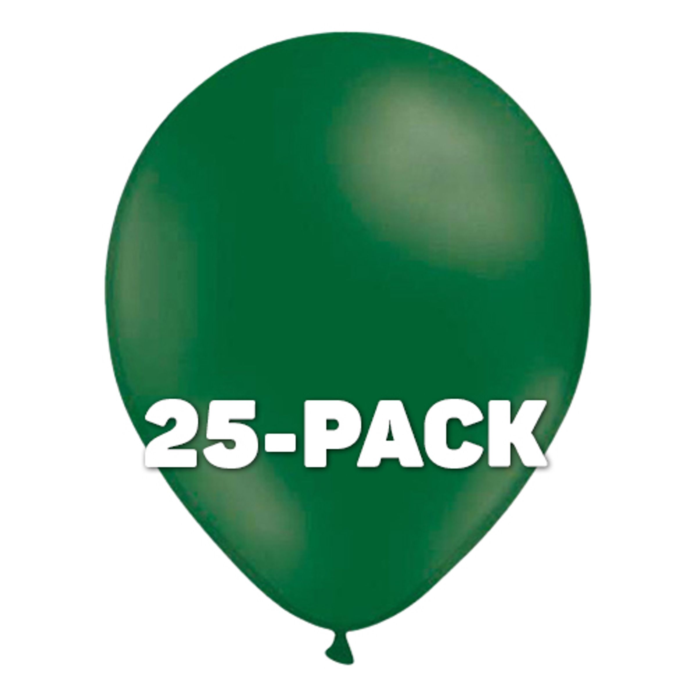 Läs mer om Ballonger Mörkgröna - 25-pack