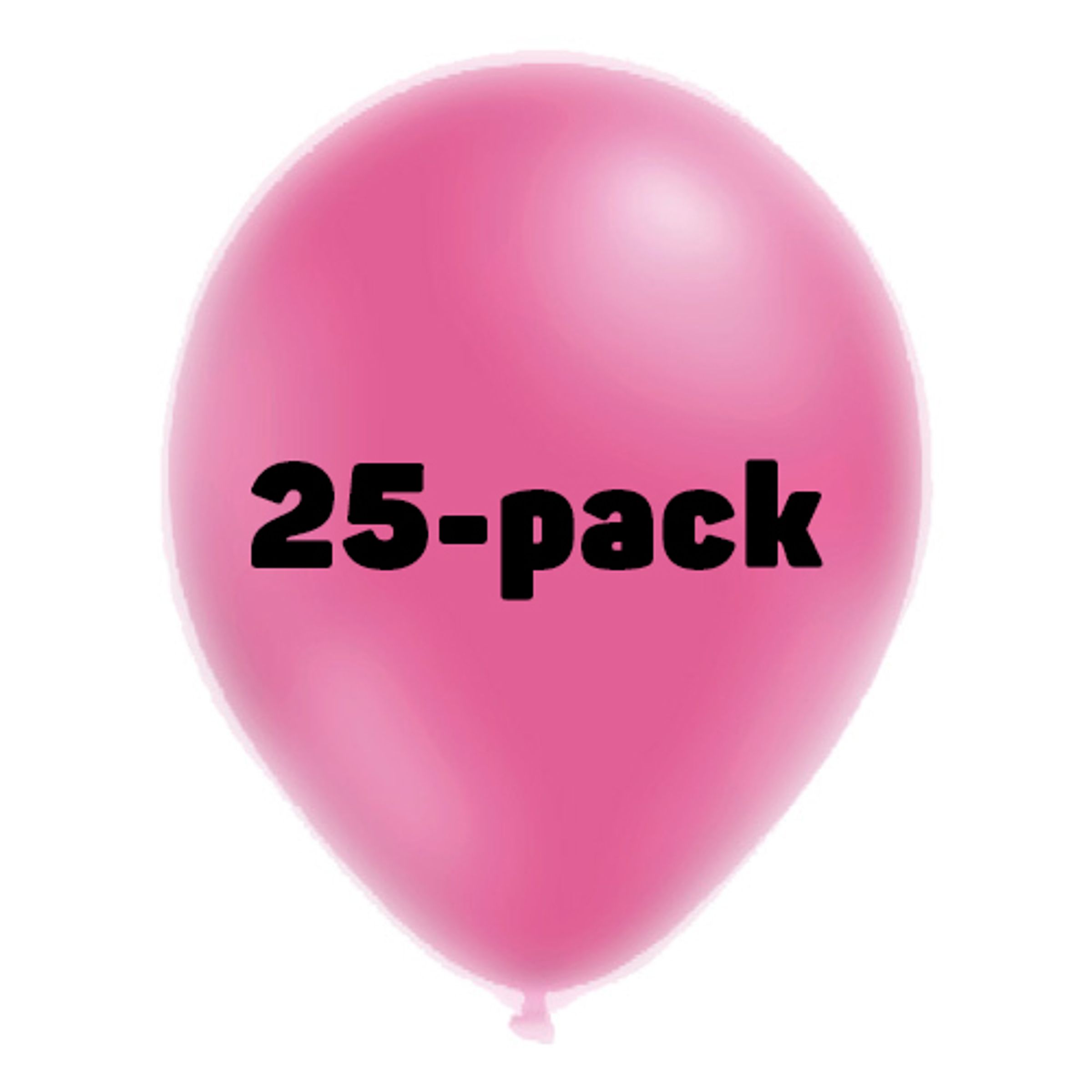 Ballonger Neonrosa - 25-pack