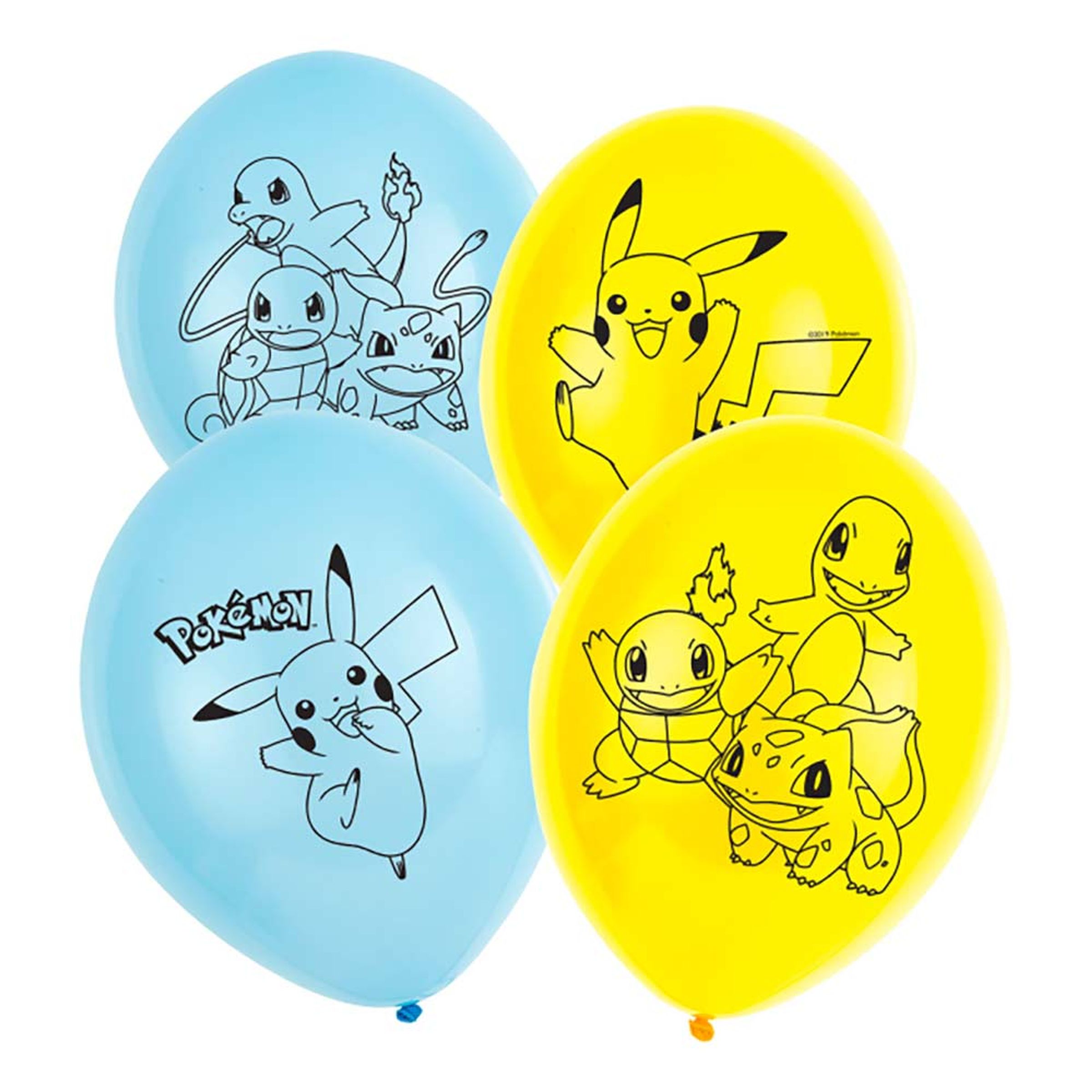 Läs mer om Ballonger Pokémon - 6-pack