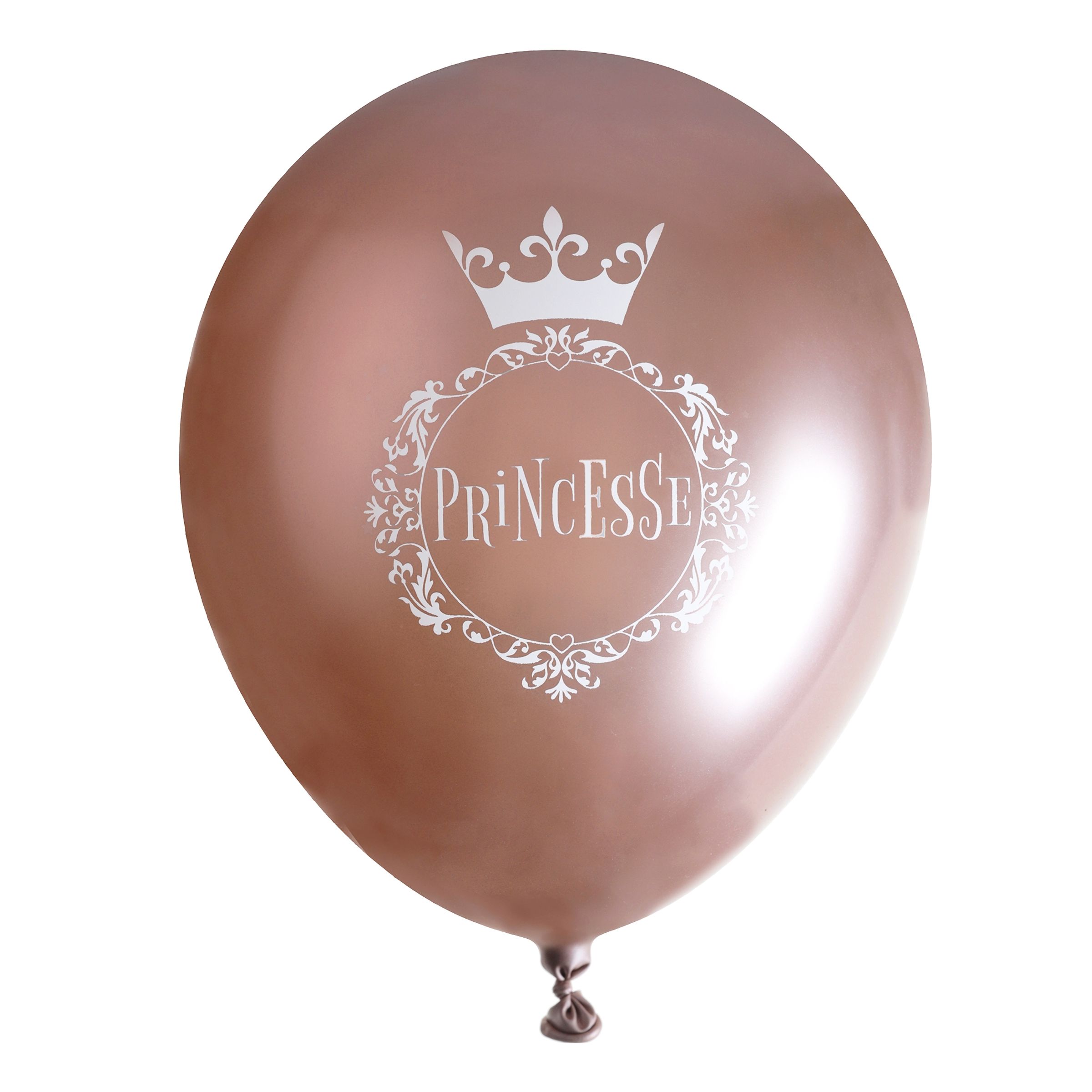 Läs mer om Ballonger Princesse Roséguld - 6-pack