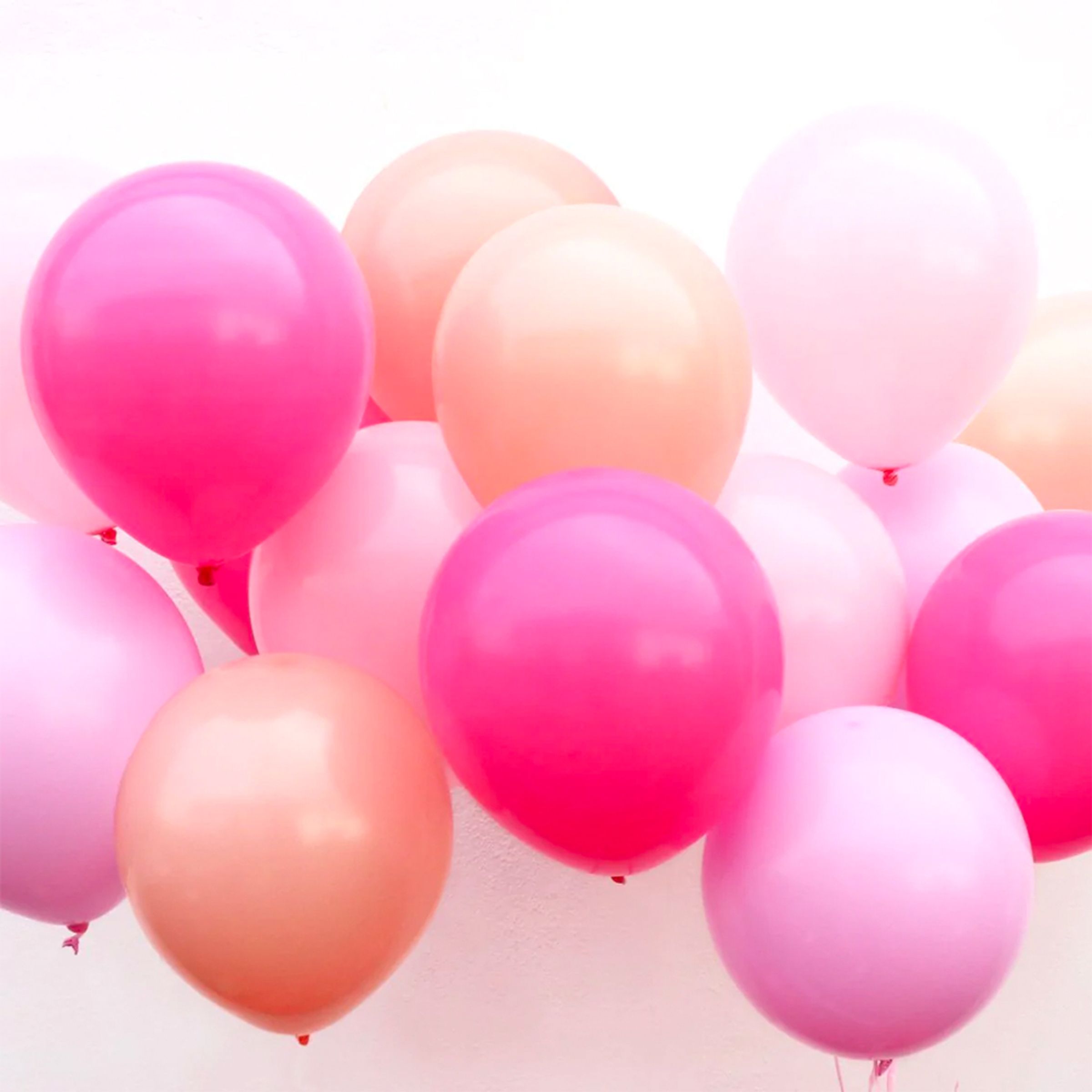 Ballonger Rosa Mix - 16-pack | Hem - Festartiklar - Ballonger - Latexballonger | Maskeradspecialisten