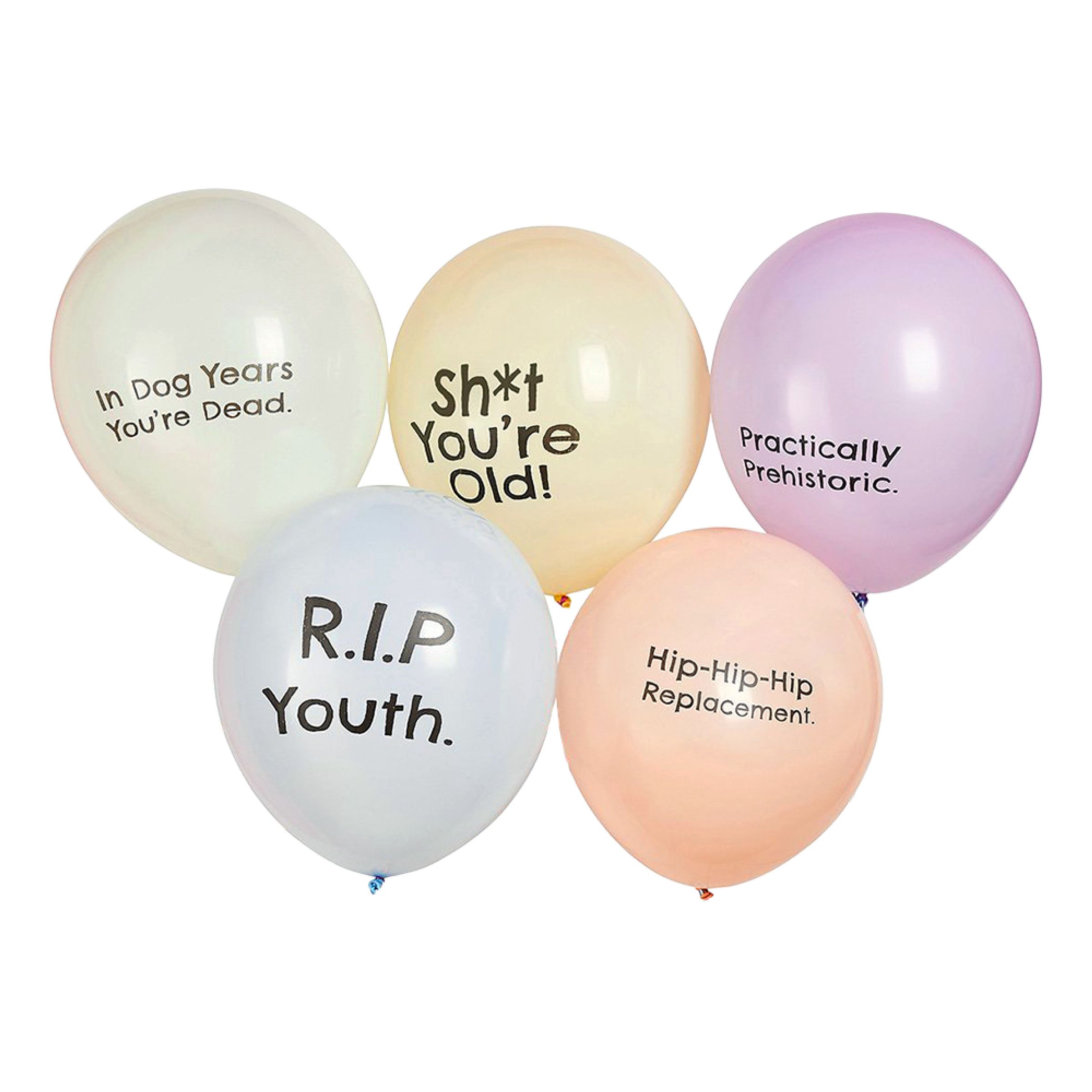 Balloner Sh*t You’re Old - 5-pak