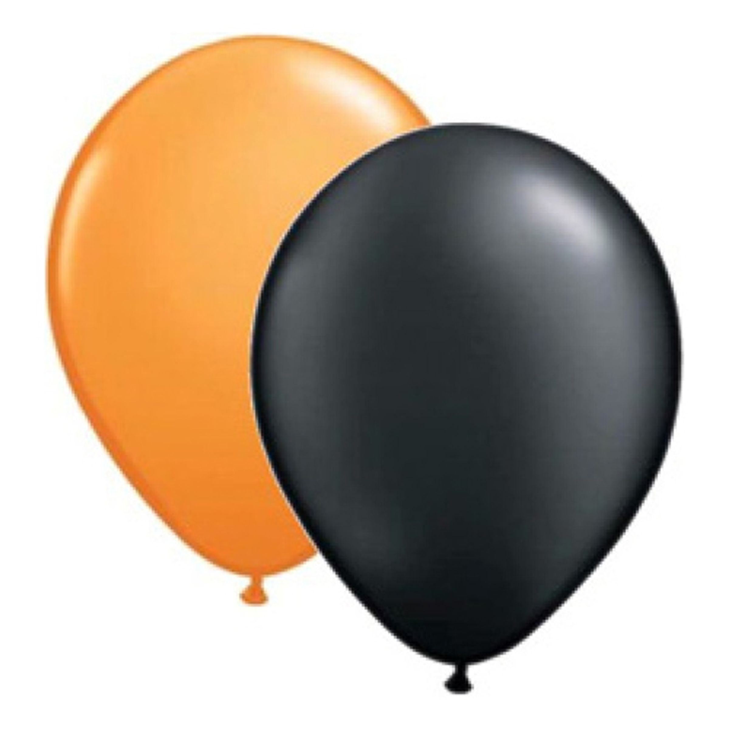 Ballonger Svart/Orange - 10-pack