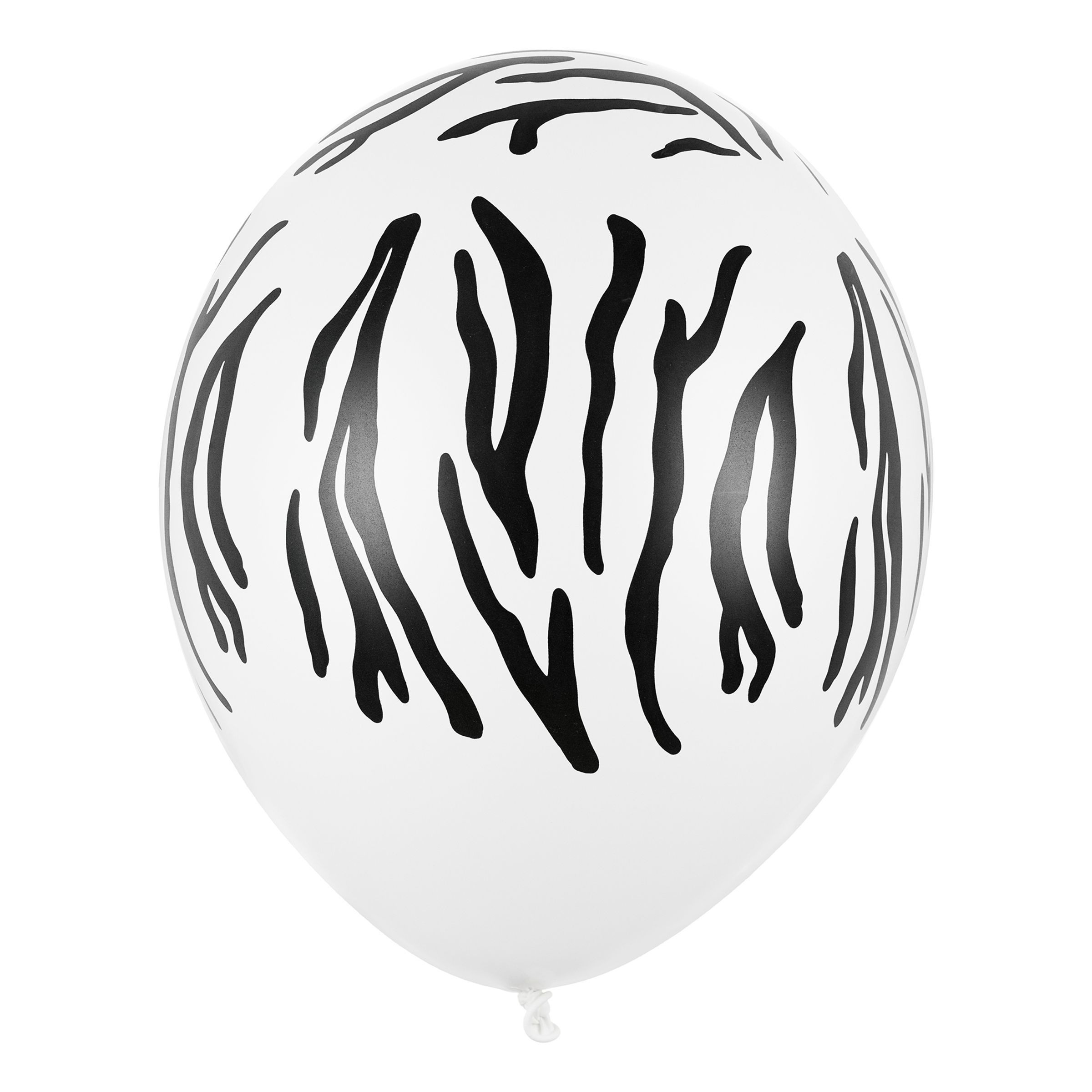 Ballonger Zebramönster - 50-pack | Hem - Festartiklar - Ballonger - Latexballonger | Pryloteket