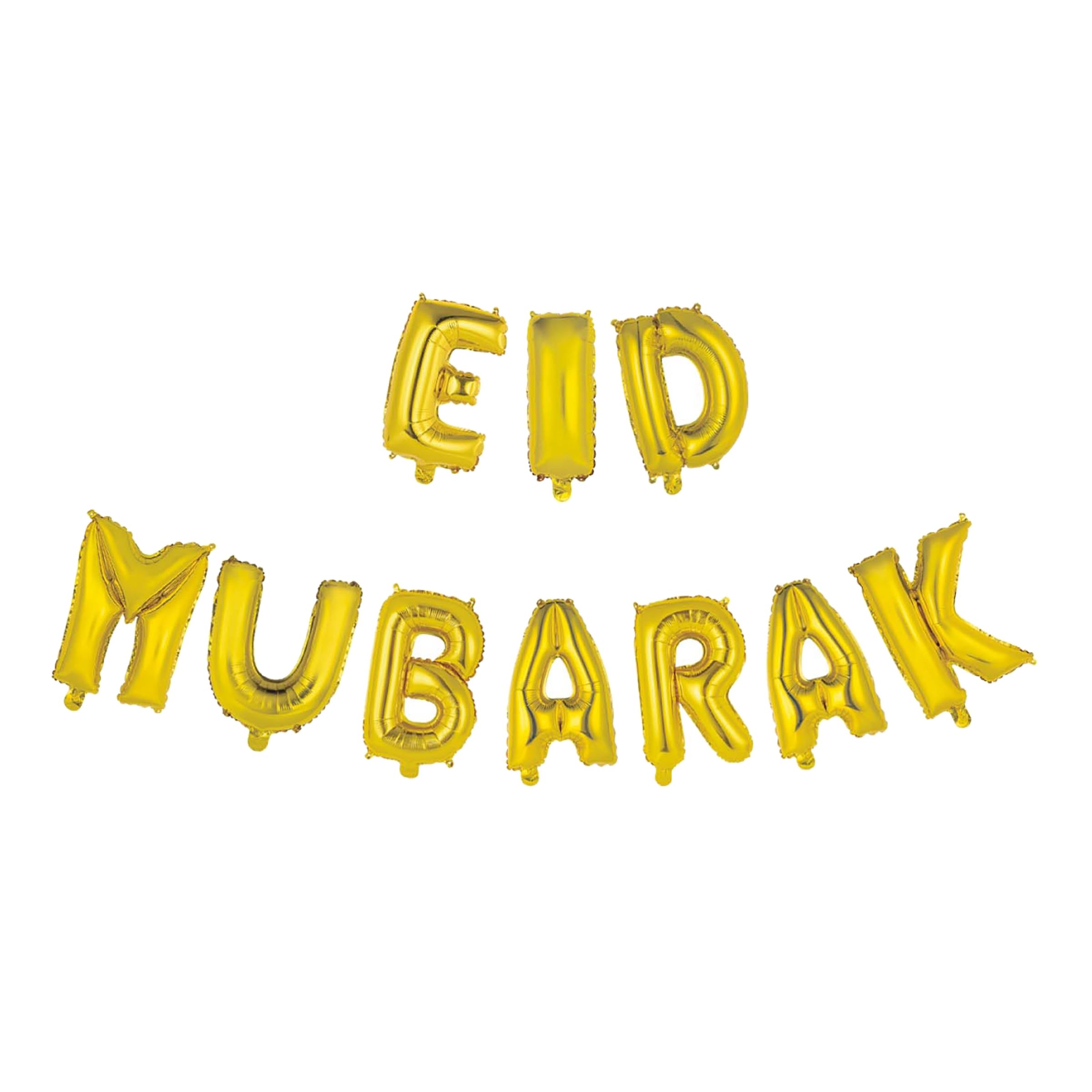 Läs mer om Ballonggirlang Eid Mubarak Guld