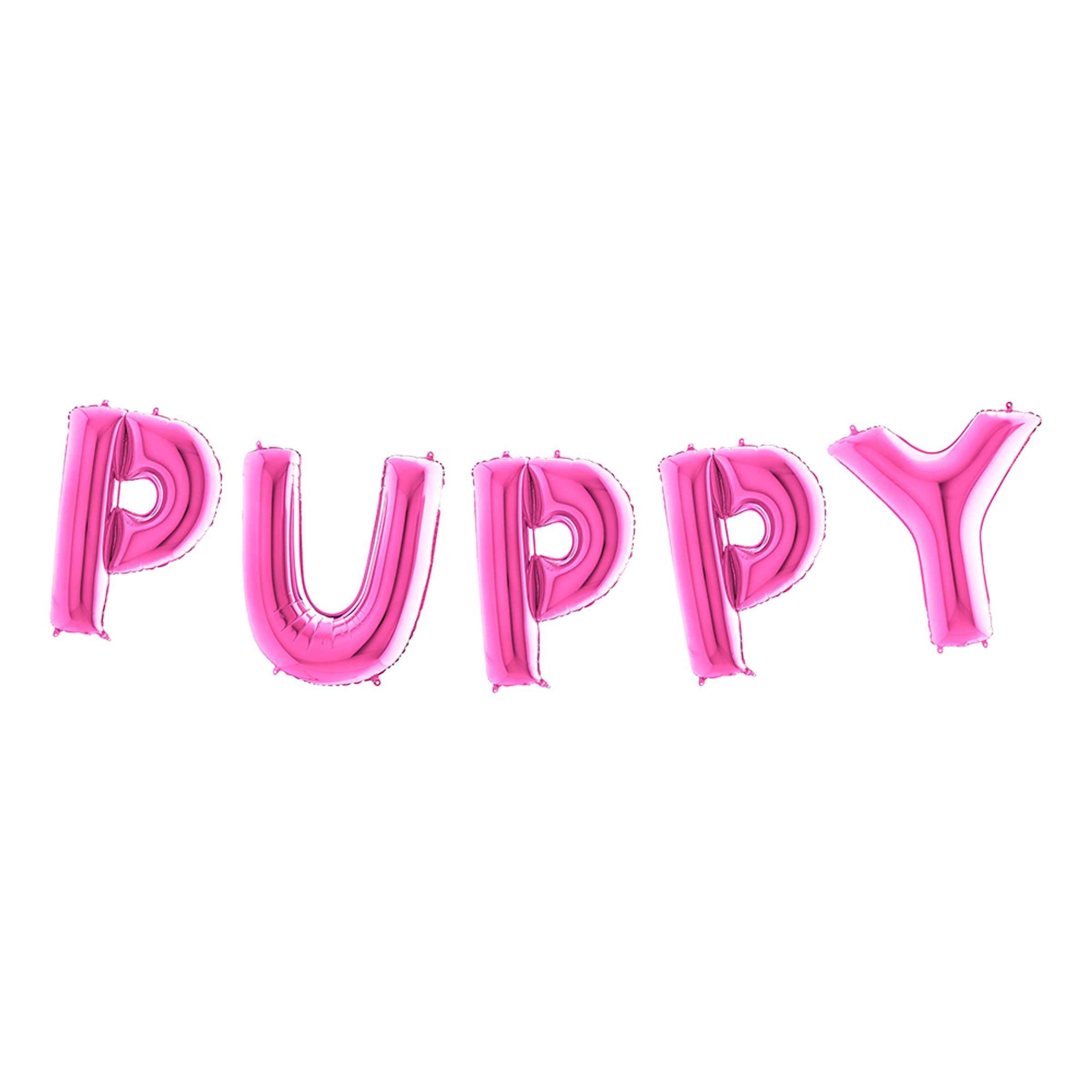 Ballonggirlang Puppy Rosa Metallic Stor