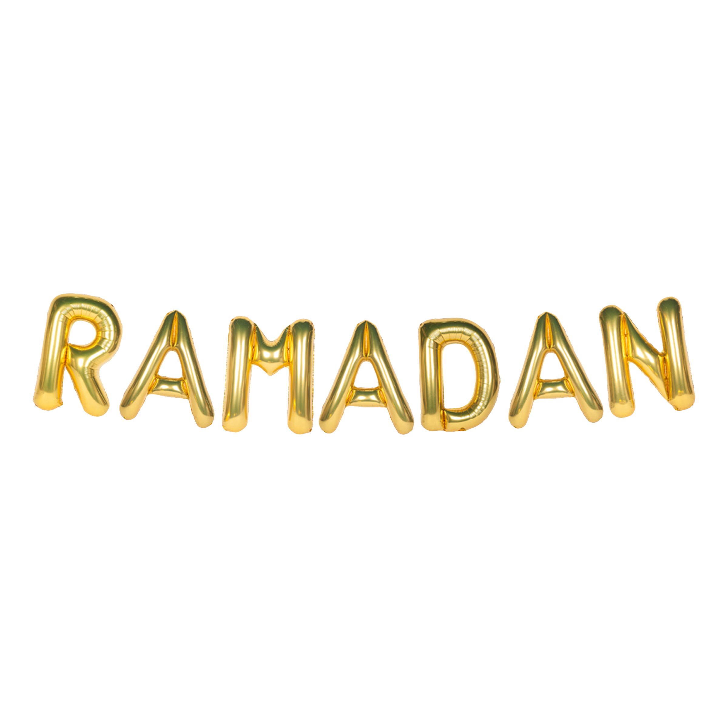 Ballonggirlang Ramadan Guld | Hem - Teman - Högtider - Ramadan | Party Outlet