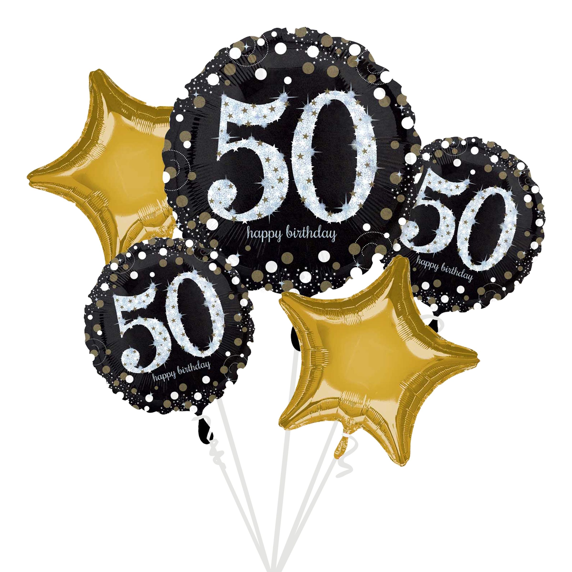 Läs mer om Ballongkit Svart/Guld 50 år