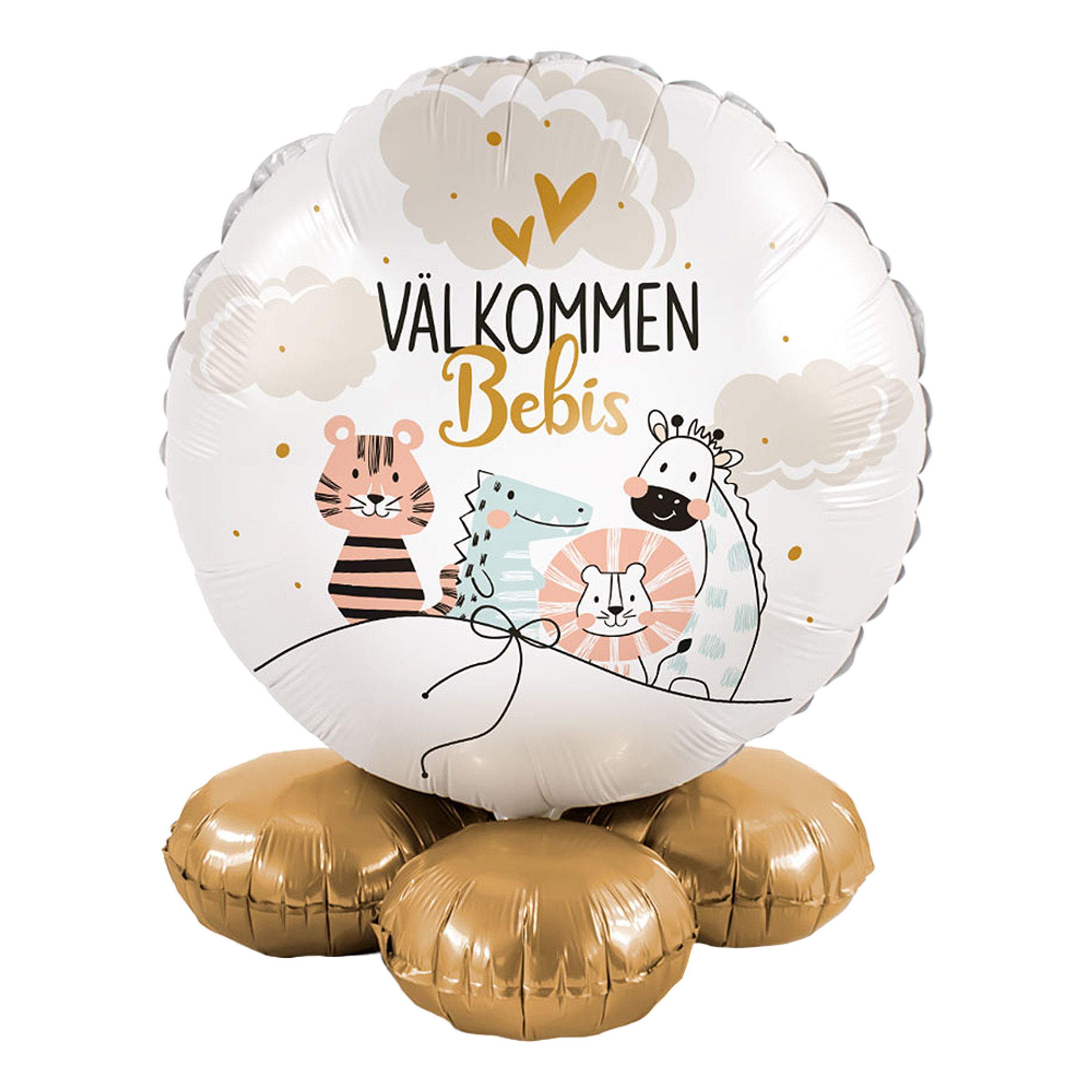 Ballongknyte Välkommen Bebis