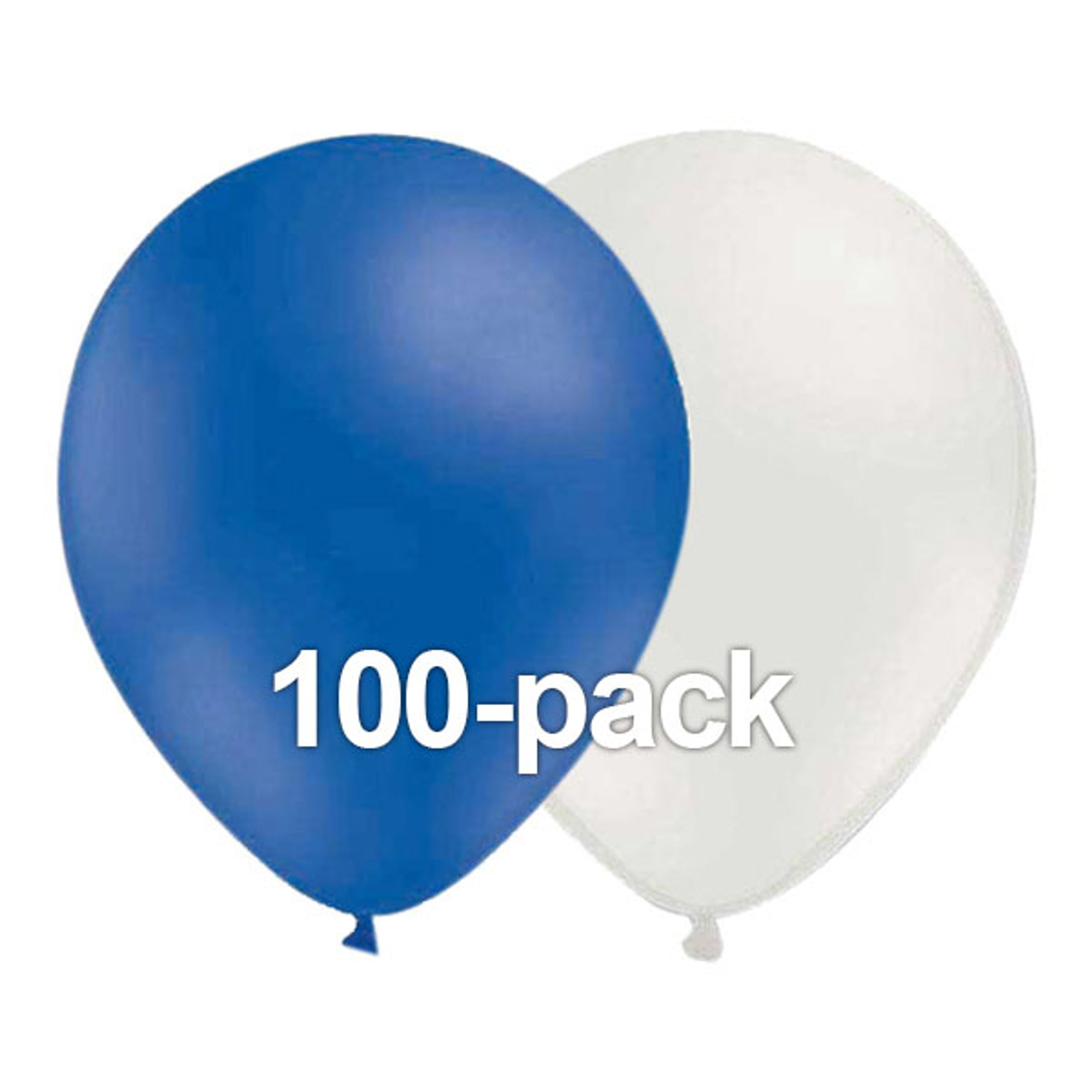 Ballongkombo Blå/Vit - 100-pack