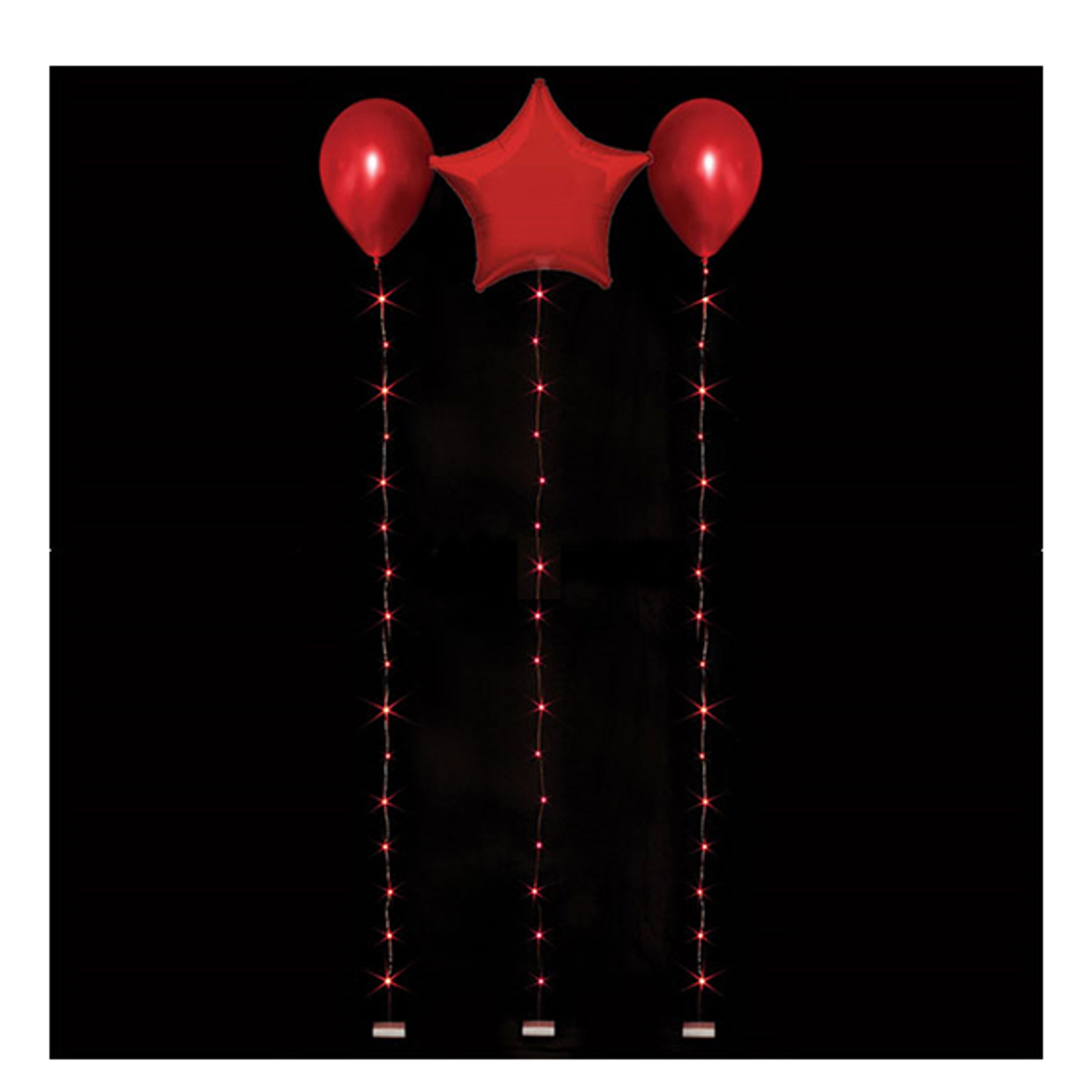 LED-slinga för Ballonger - Röd 1.8 m