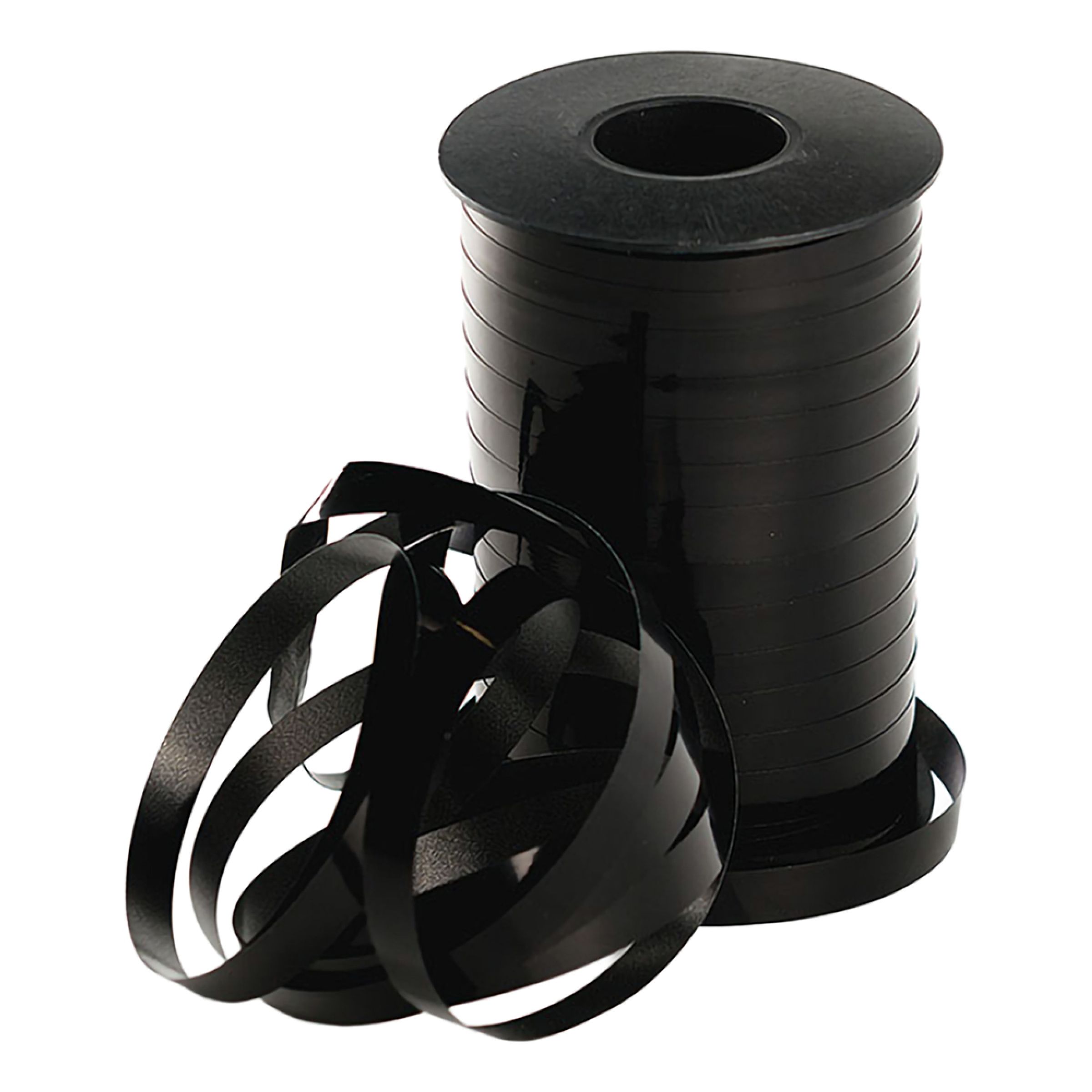 Ballongsnöre Metallic Svart - 250 m x 10 mm | Hem - Festartiklar - Presentinslagning | Pryloteket
