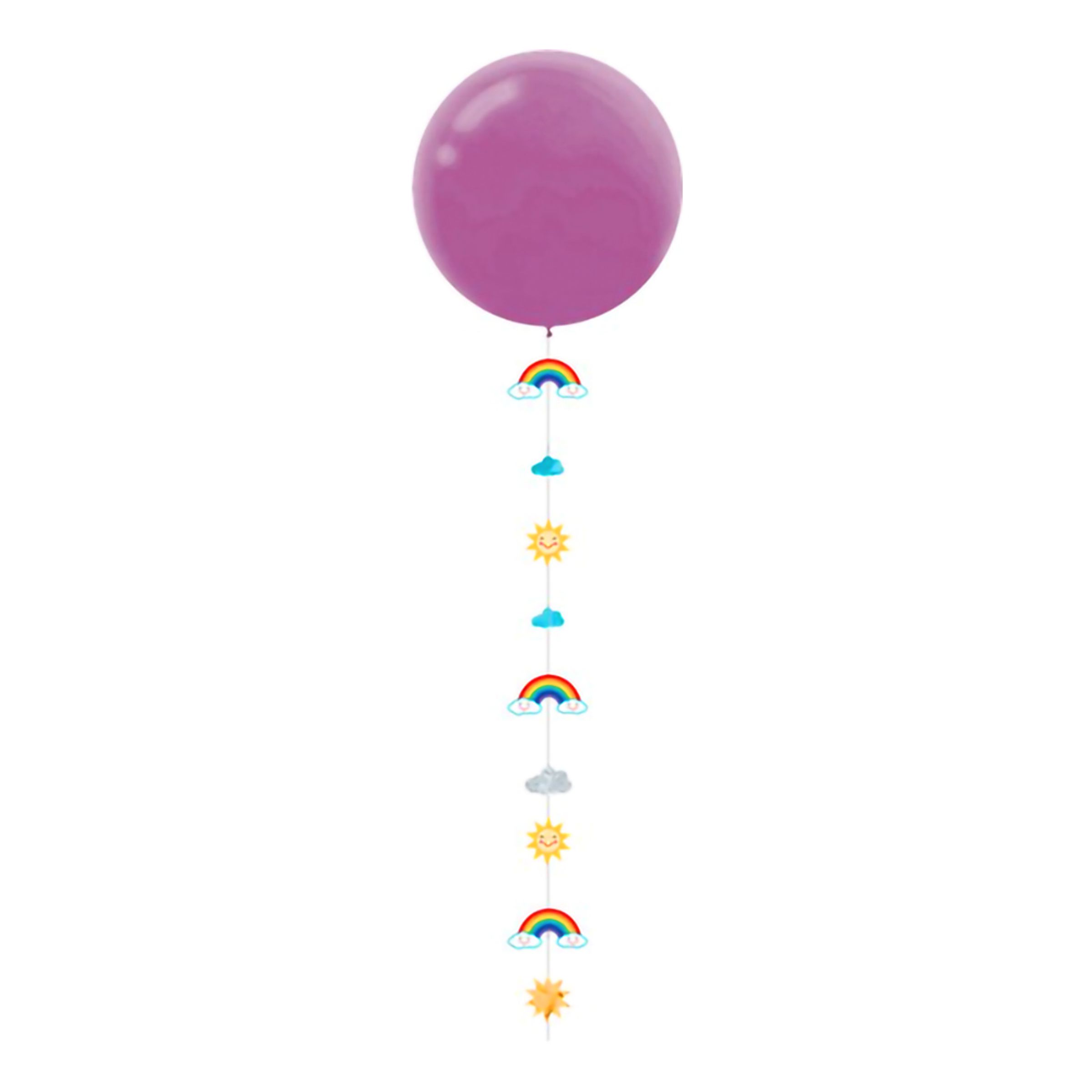 Ballongsvans Regnbågar & Moln - 1-pack