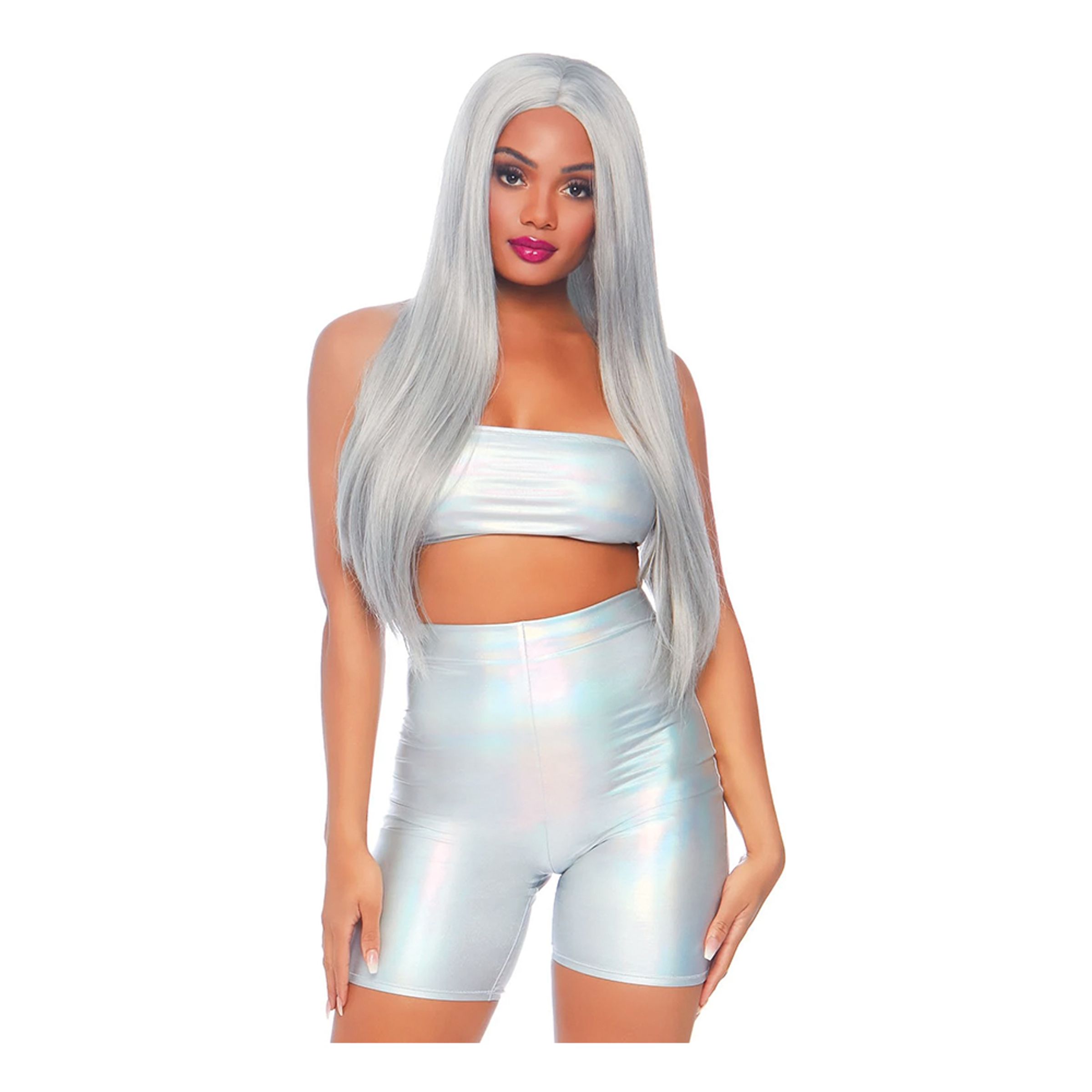 Bandeau & Shorts Holografisk Deluxe - Medium/Large
