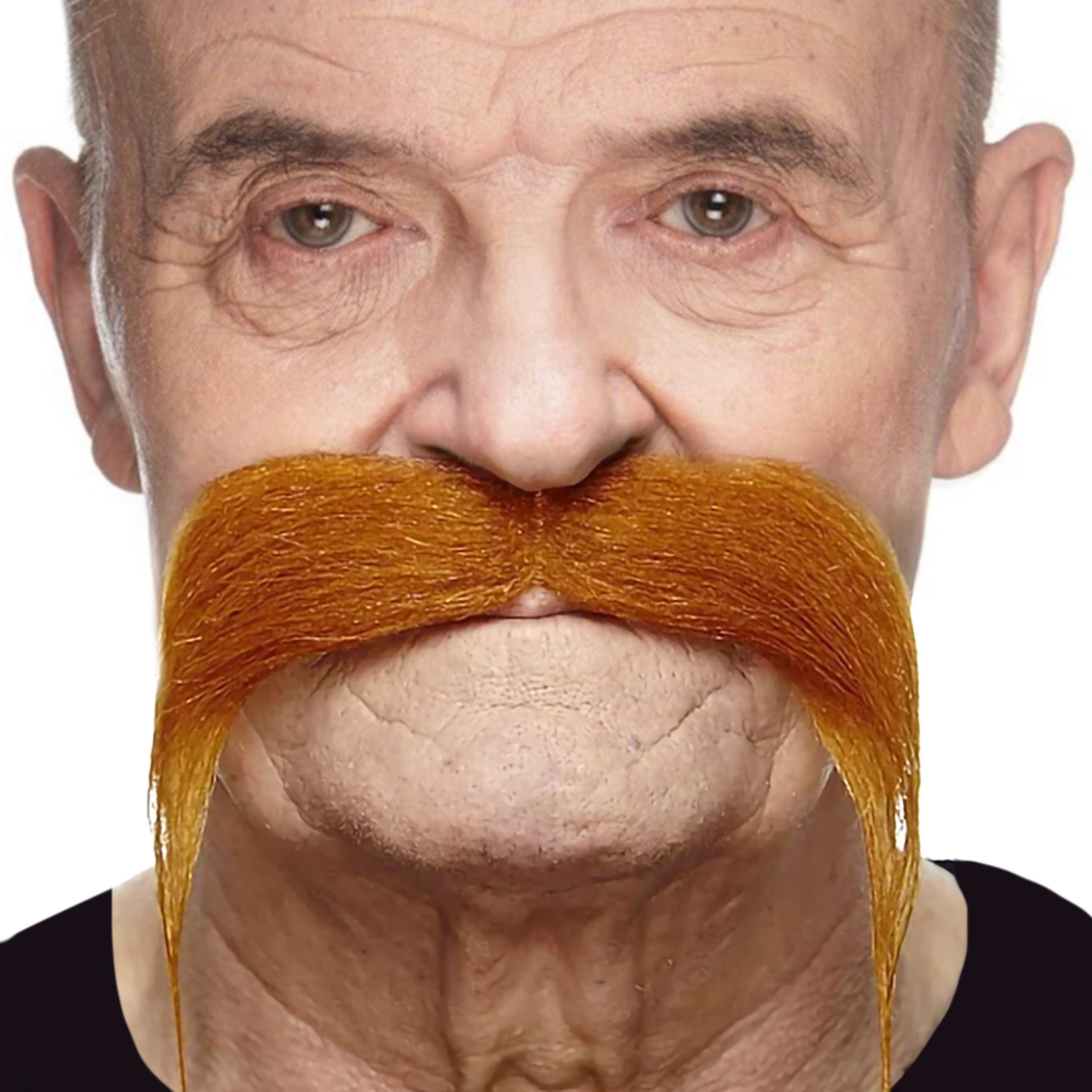 Bandit Mustasch Orange | Hem - Maskerad - Tillbehör - Skägg & Mustascher | Pryloteket