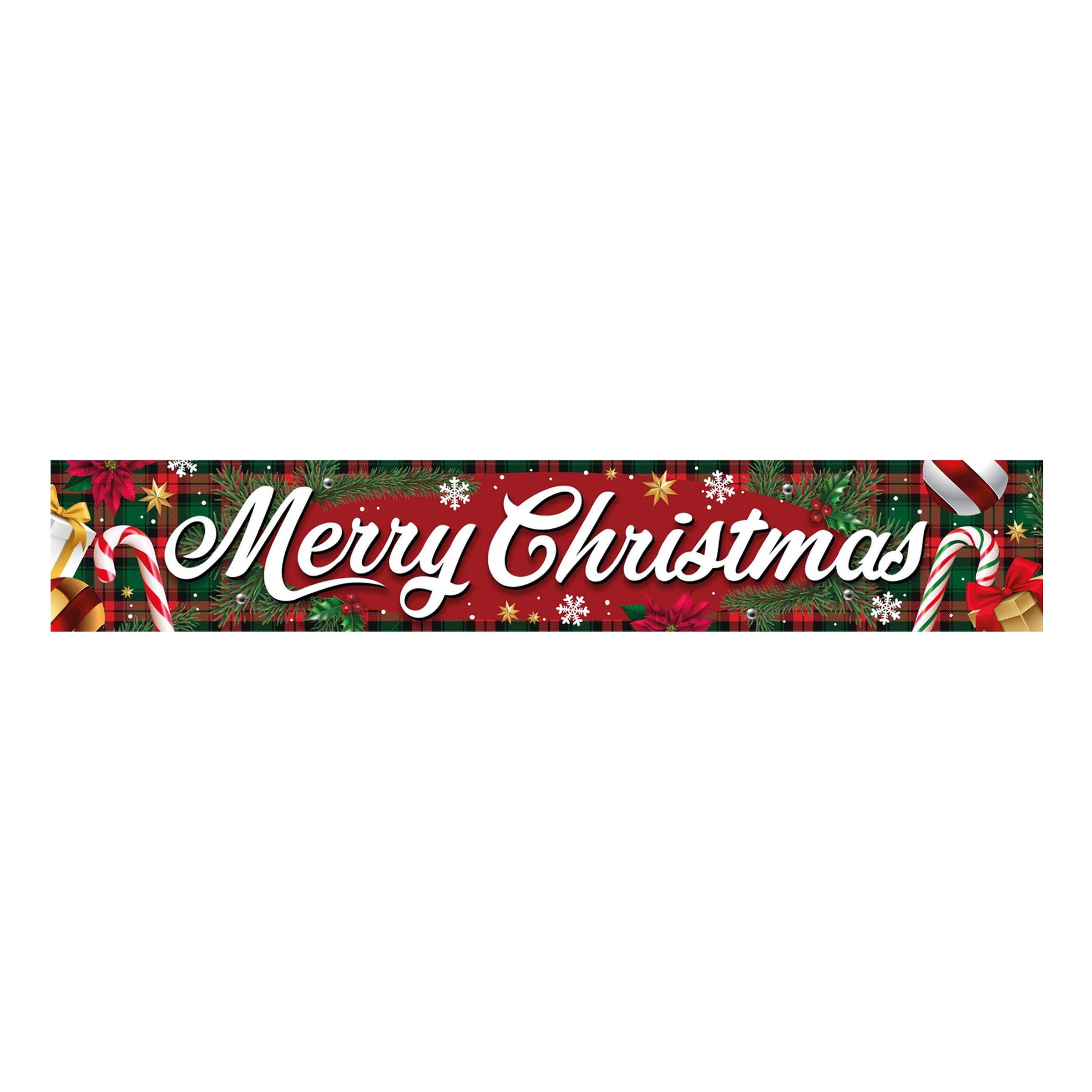 Banner i Tyg Merry Christmas | Hem - Teman - Tillverkare - Fiestas Guirca | Pryloteket