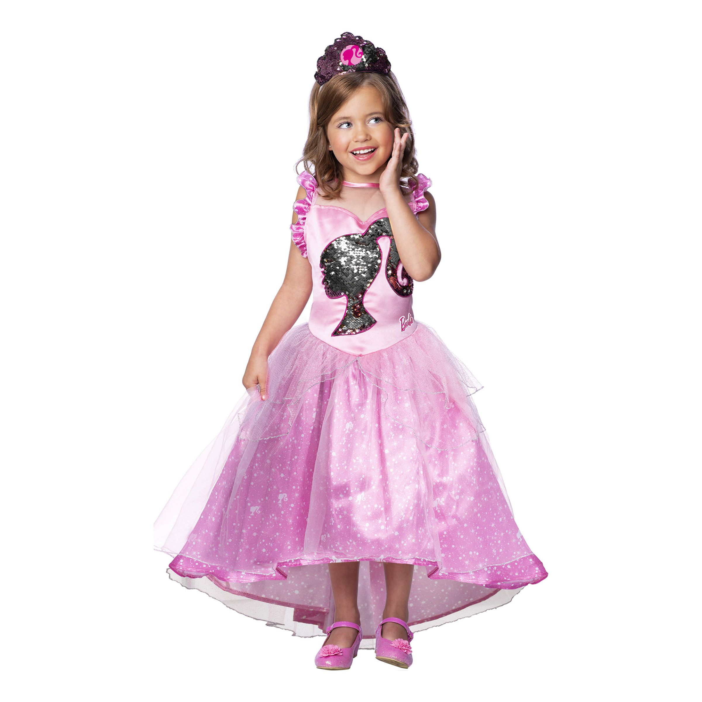 Barbie Prinsessa Paljetter Barn Maskeraddräkt - Medium | Hem - Maskerad - Maskeraddräkter - Barndräkter | Maskeradspecialisten