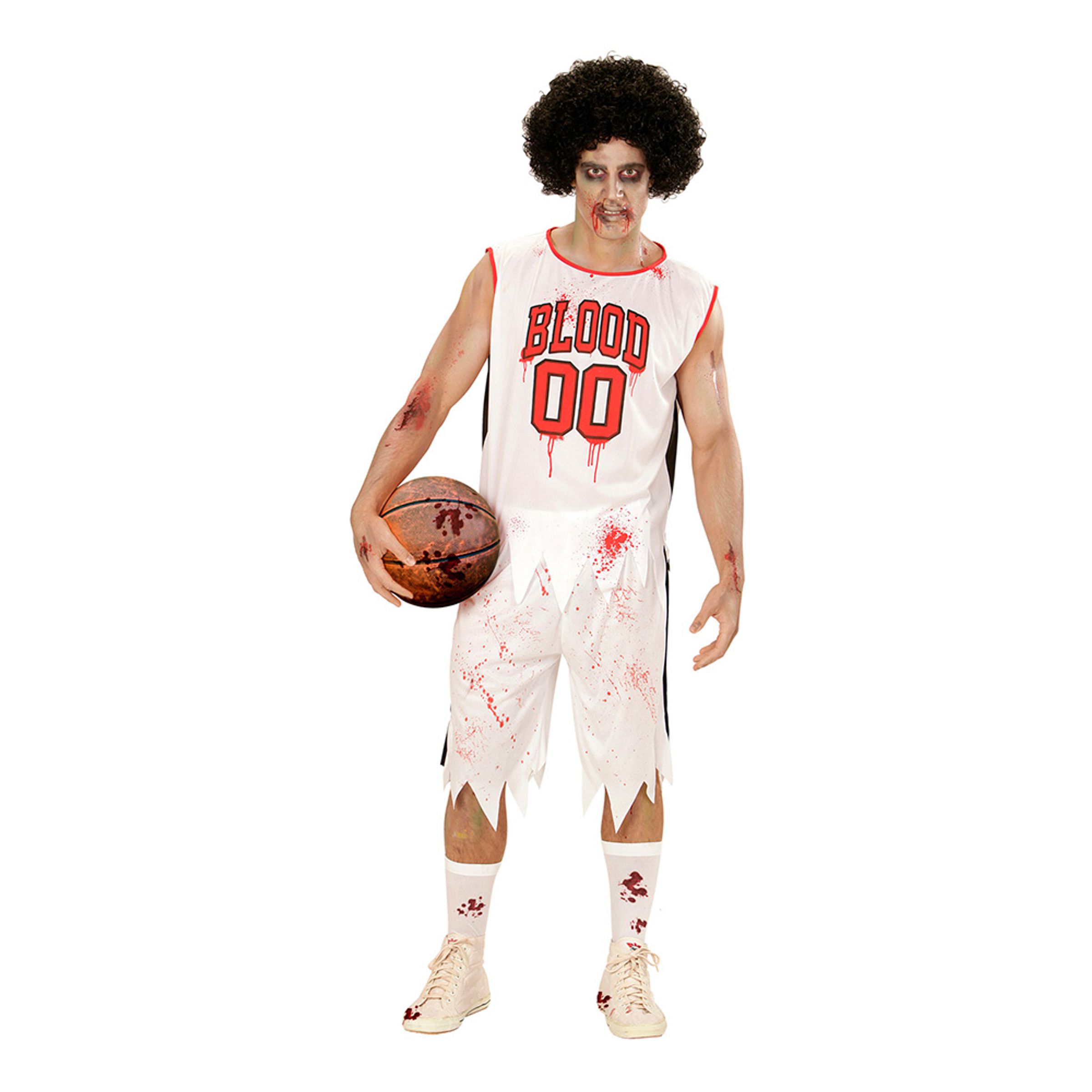 Basketspelare Zombie Maskeraddräkt - Small