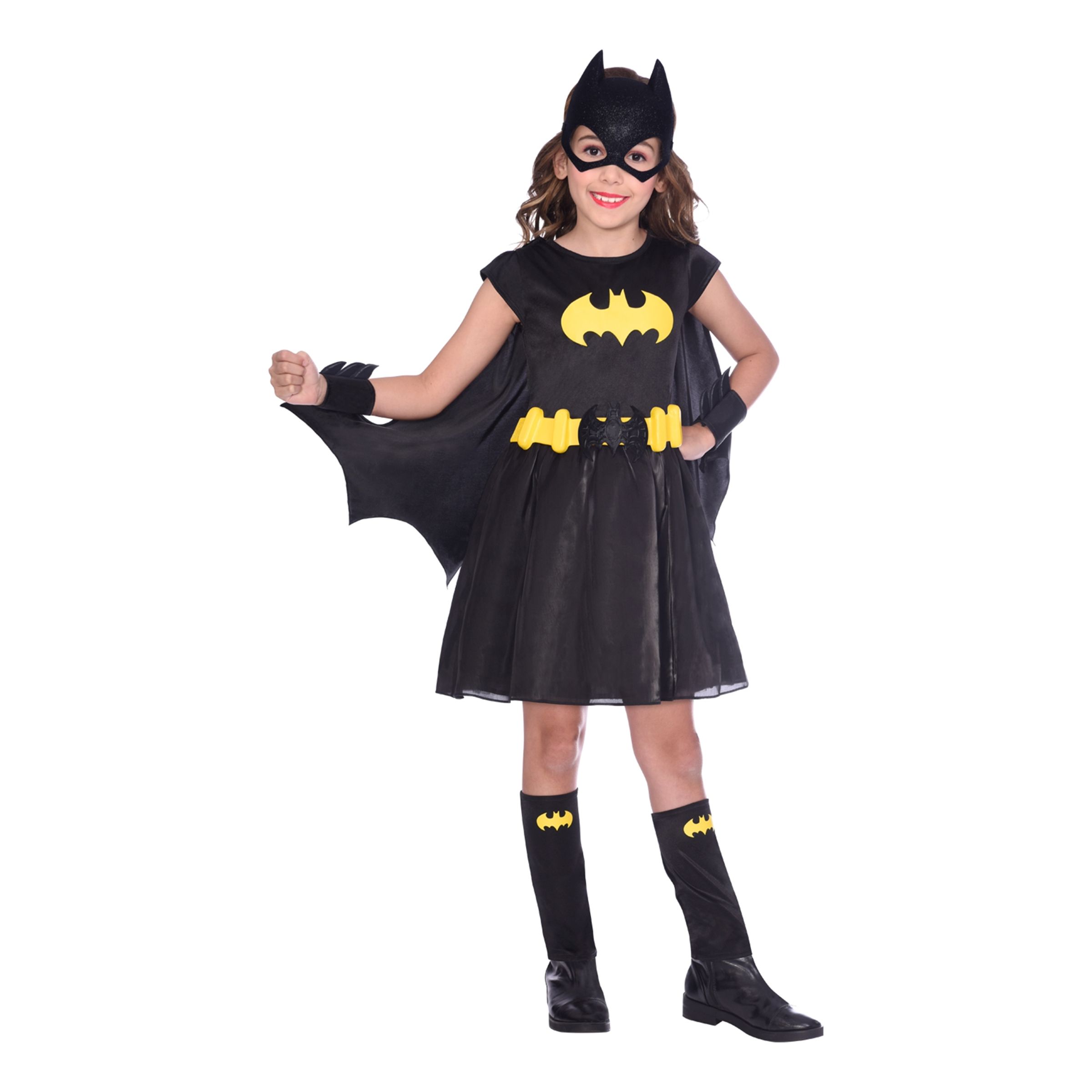 Läs mer om Batgirl Klassisk Barn Maskeraddräkt - Small