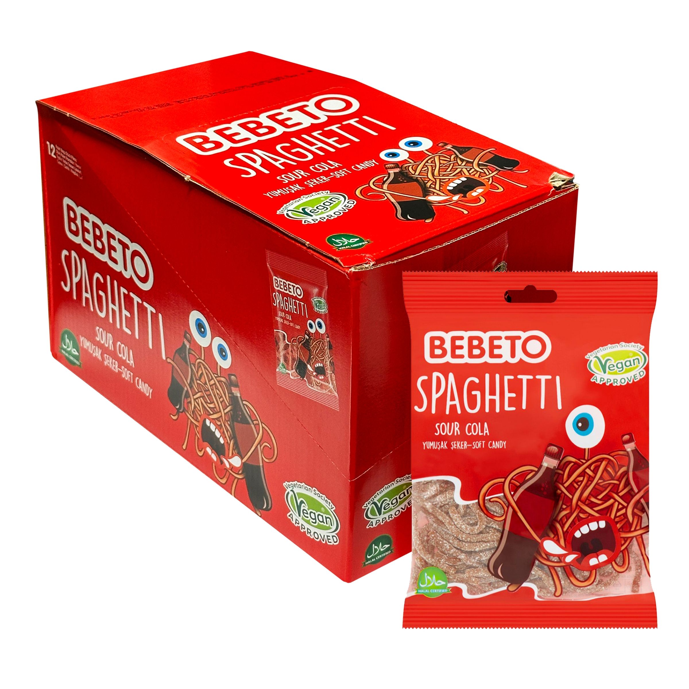 Läs mer om Bebeto Spaghetti Cola - 12-pack