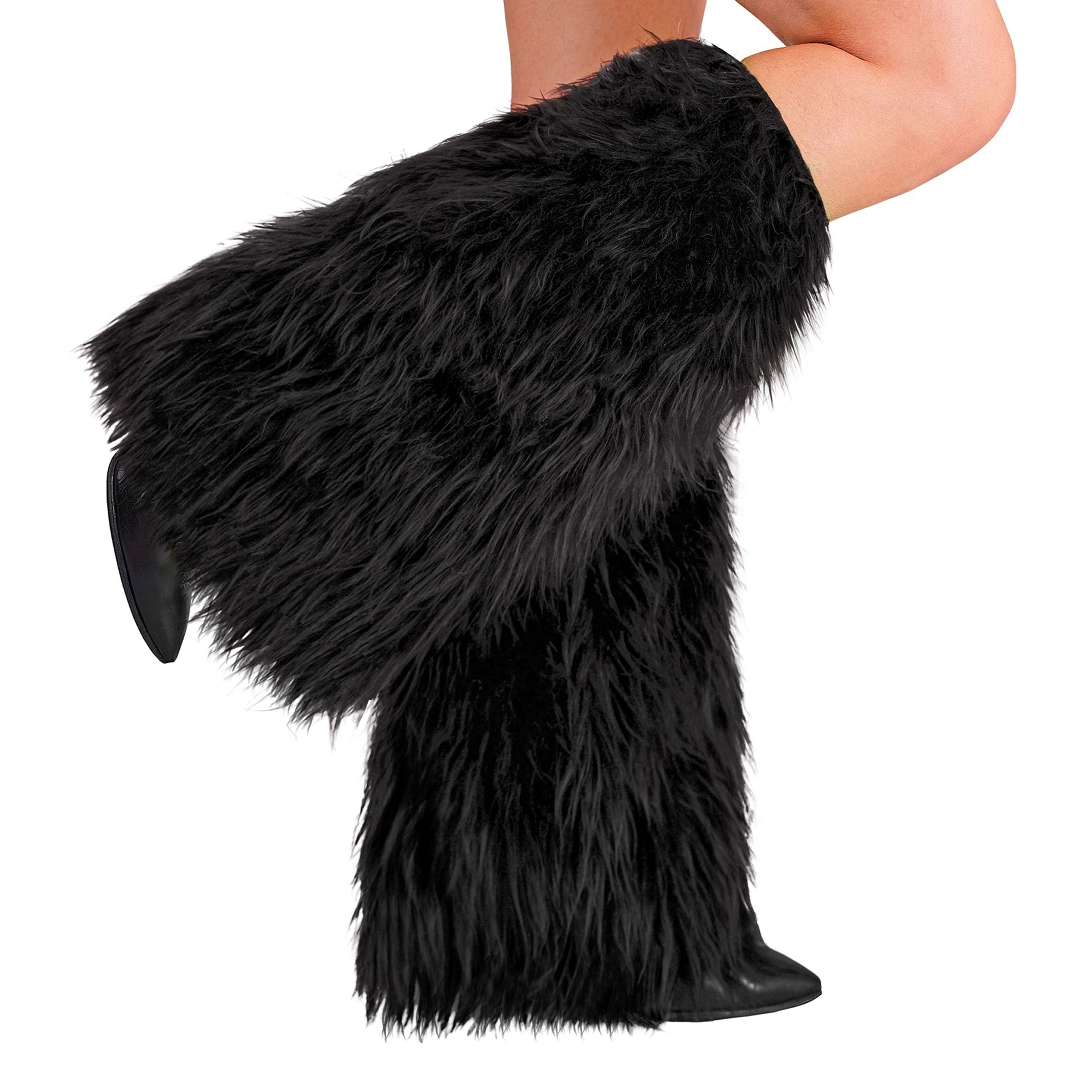 Benvärmare Fluffiga Svart - One size | Hem - Maskerad - Tillbehör - Maskeradaccessoarer | Maskeradspecialisten