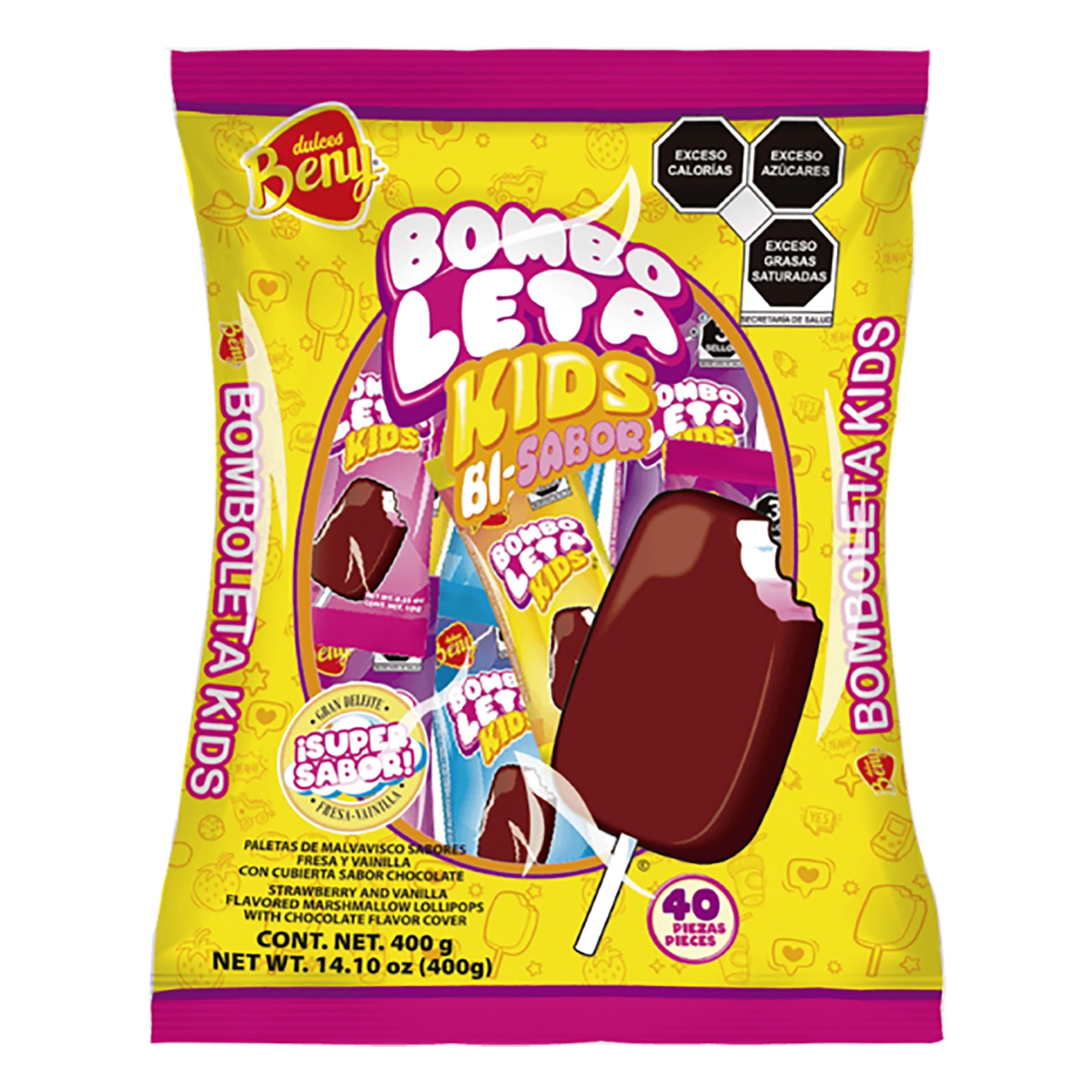 Läs mer om Beny Bomboleta Kids Marshmallow Pop - 400 g