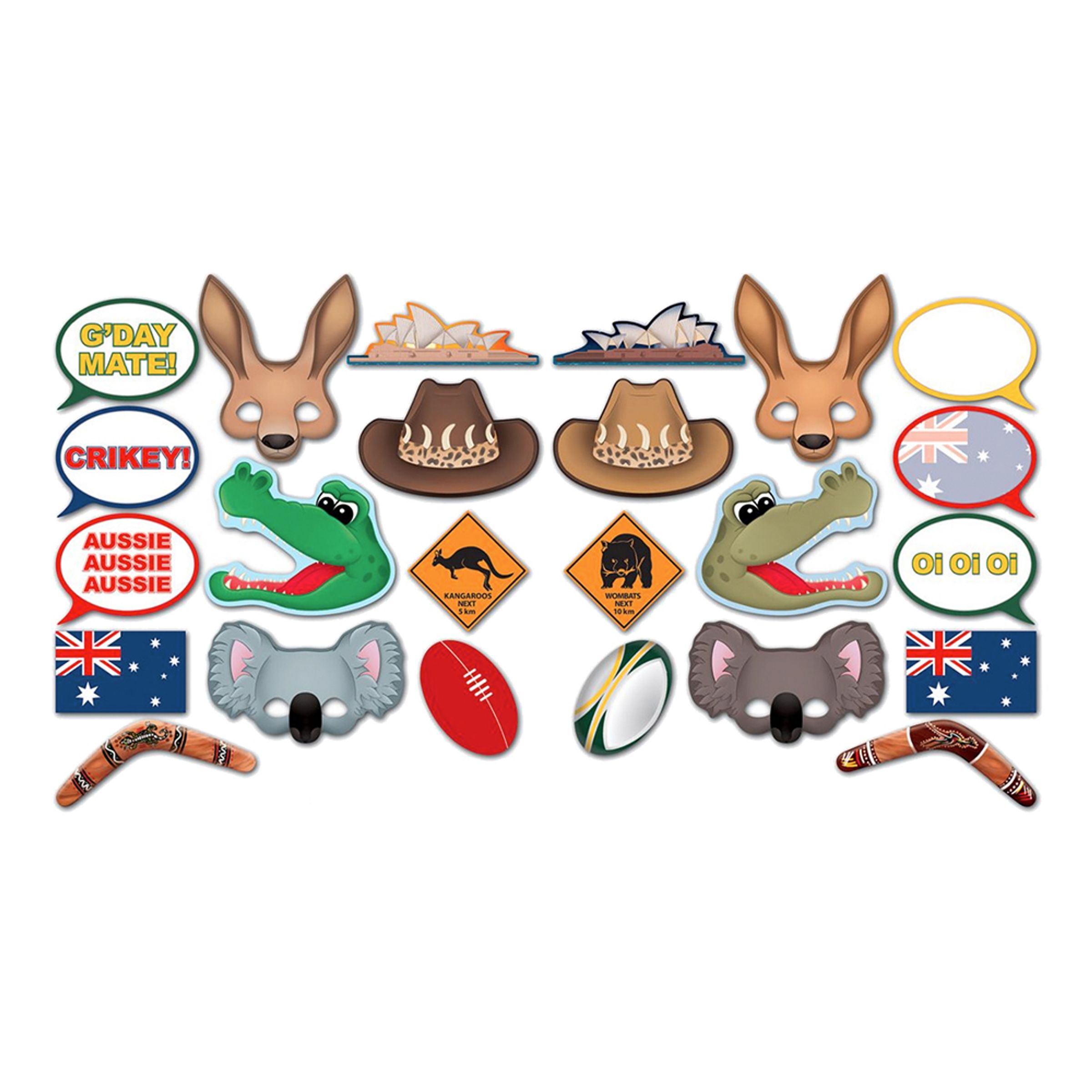 Best of Australien Foto Props - 12-pack