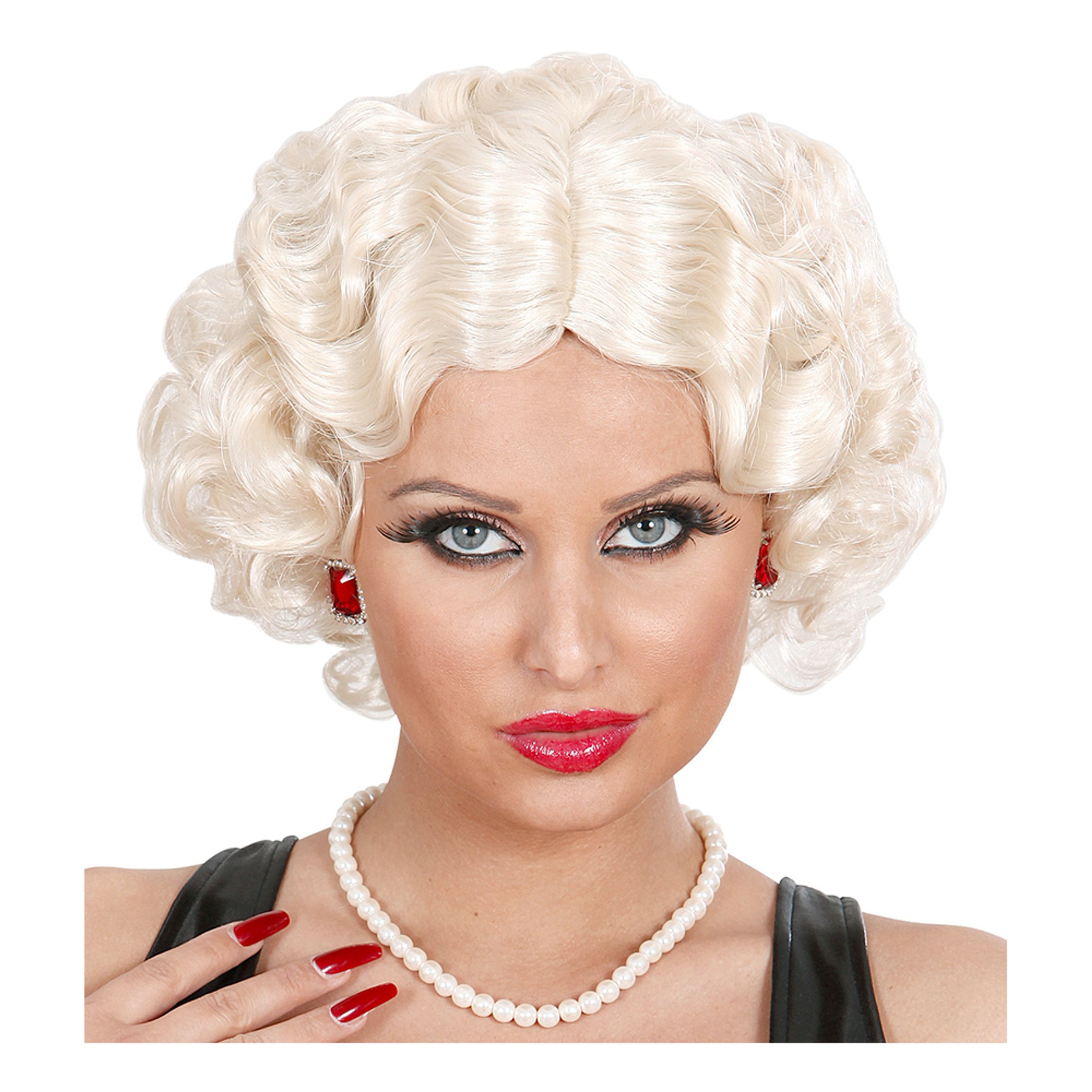 Läs mer om Betty Flapper Kort Blond Peruk - One size