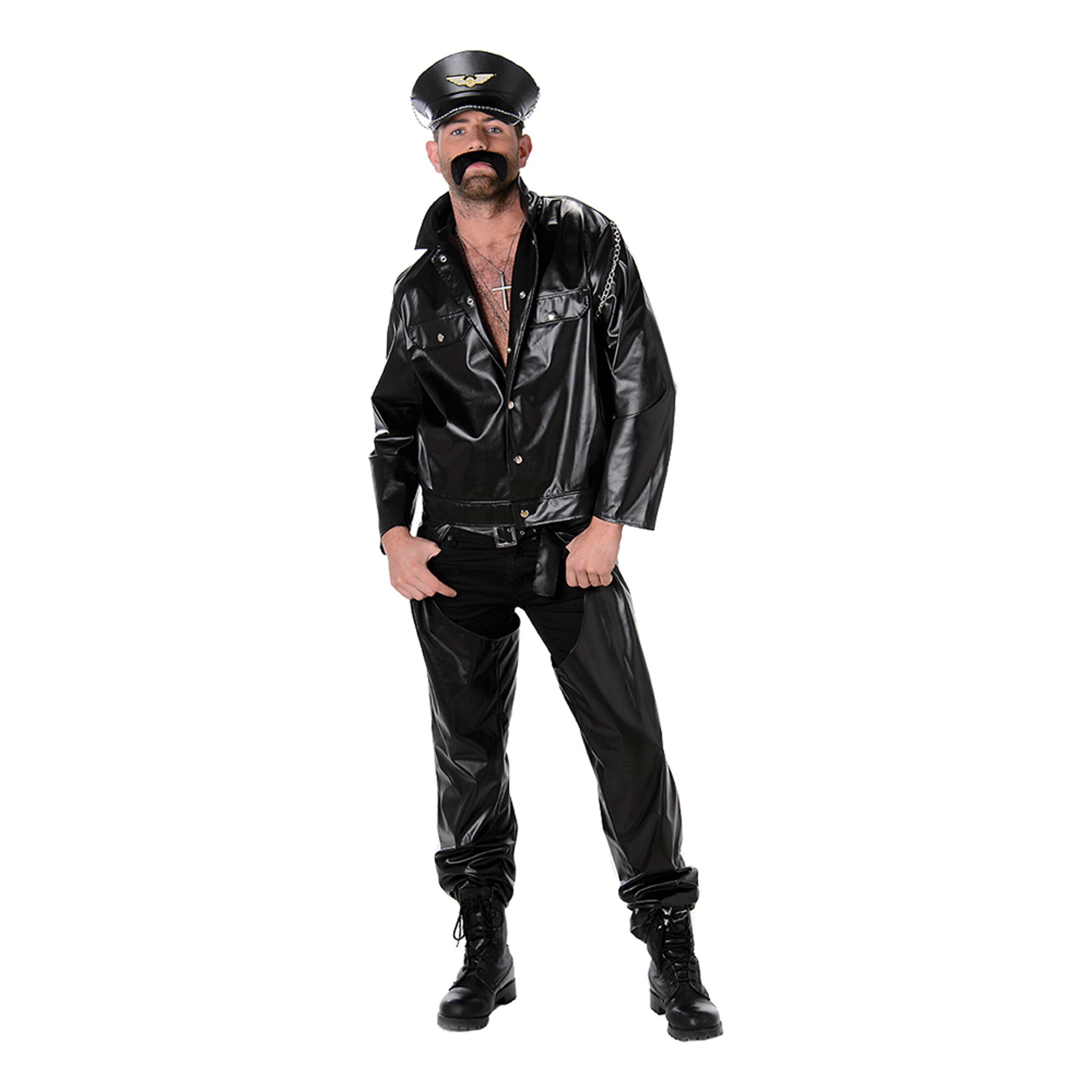 Biker Maskeraddräkt - Medium