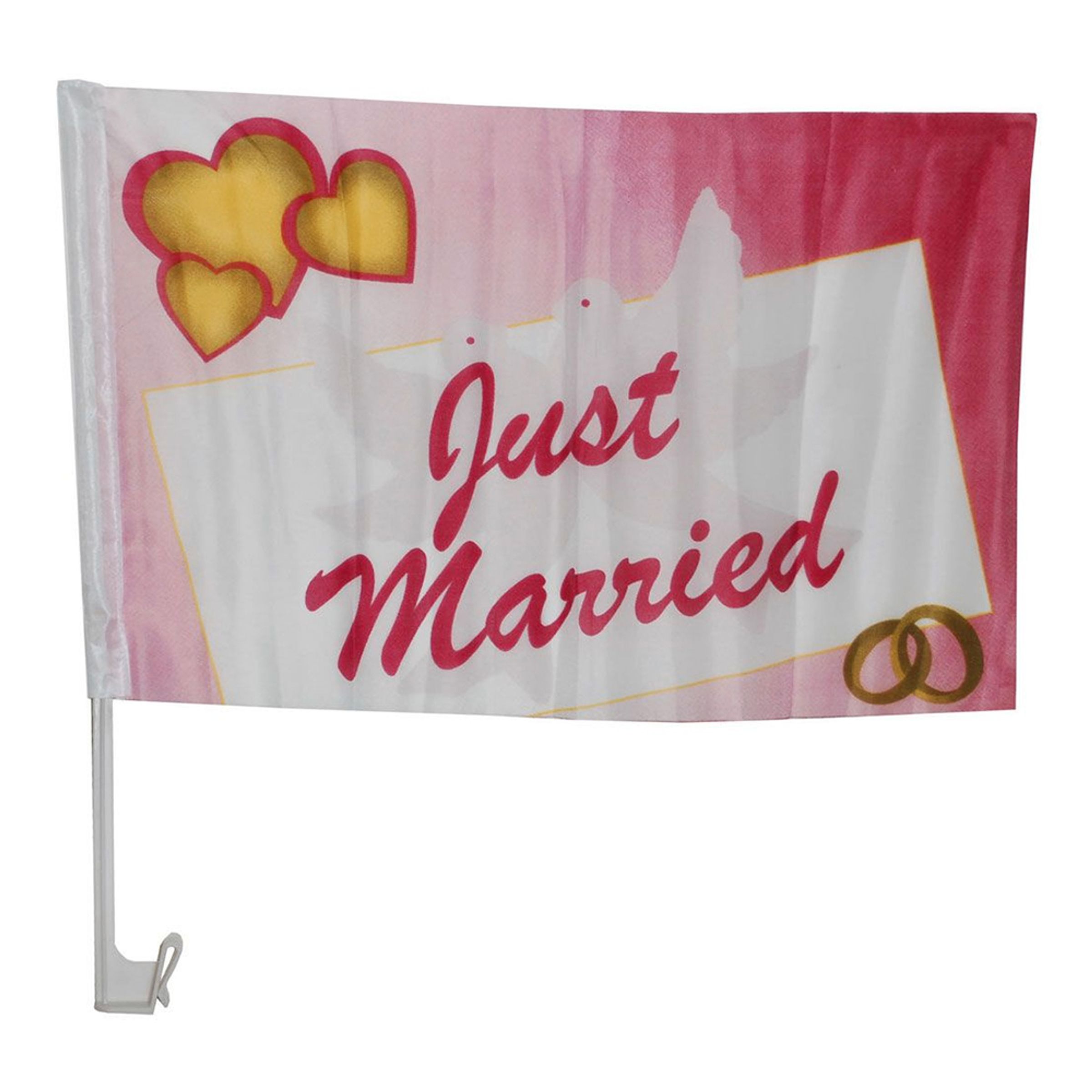 Bilflagga Just Married
