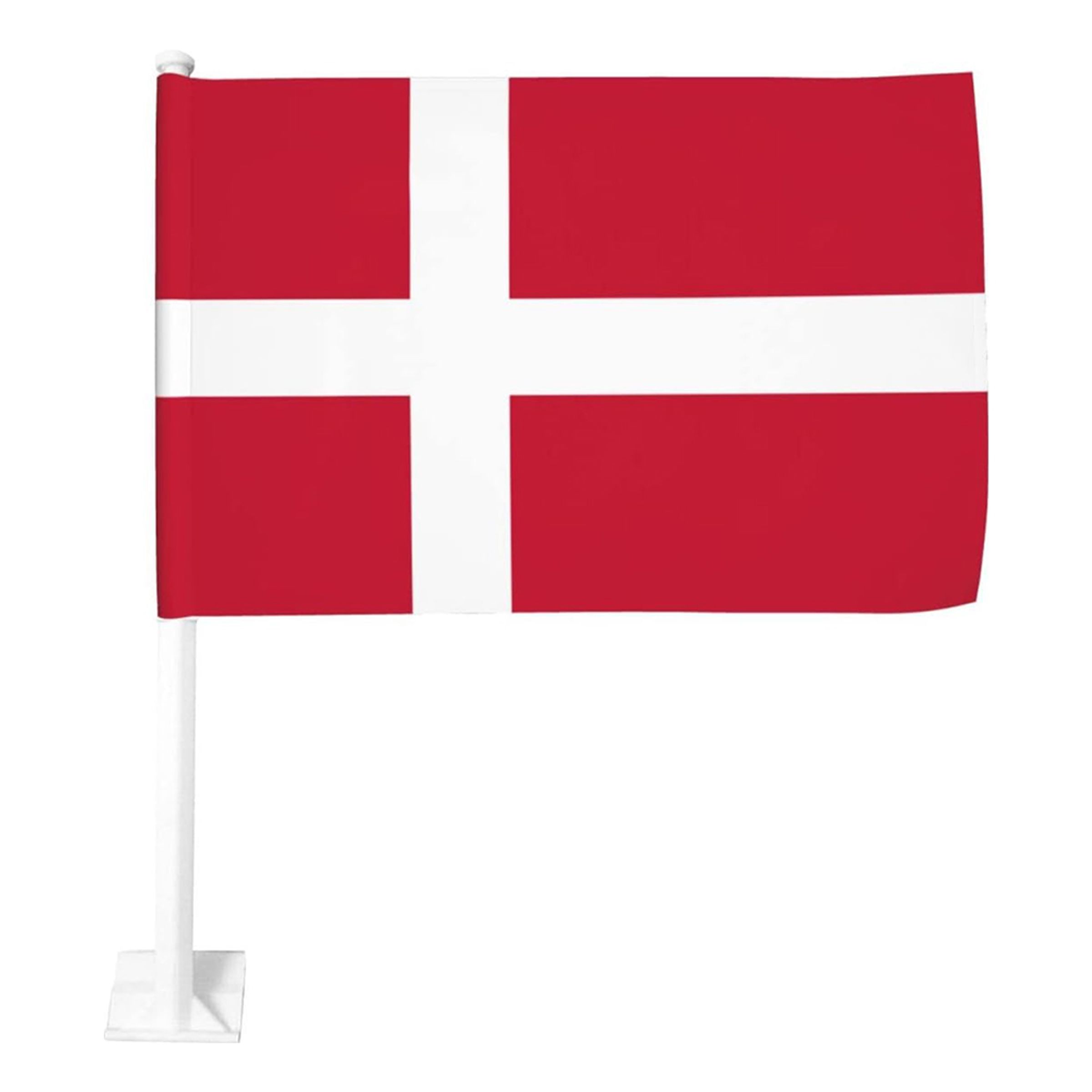 Bilflaggor Danska Flaggan - 2-pack