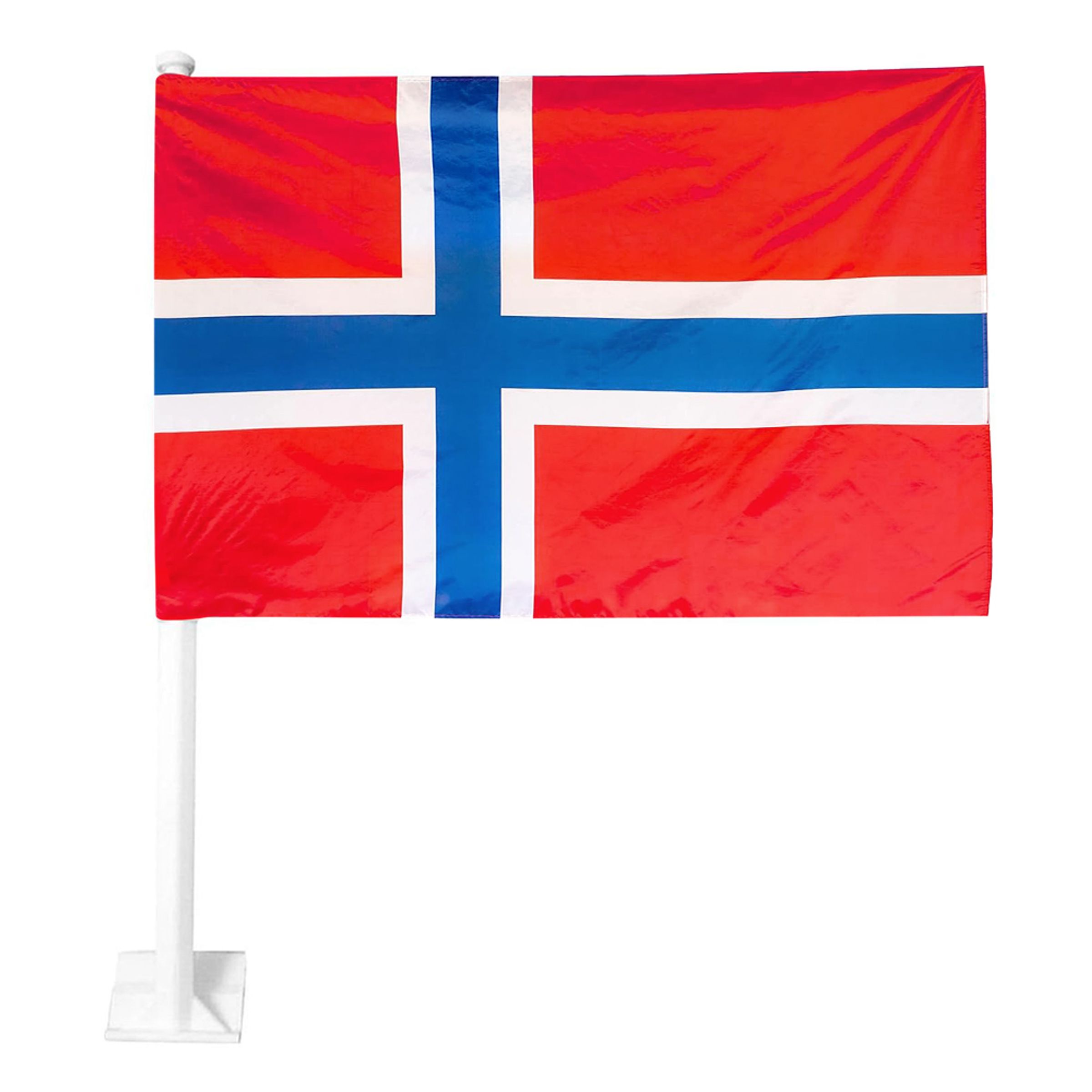 Läs mer om Bilflaggor Norska Flaggan - 2-pack