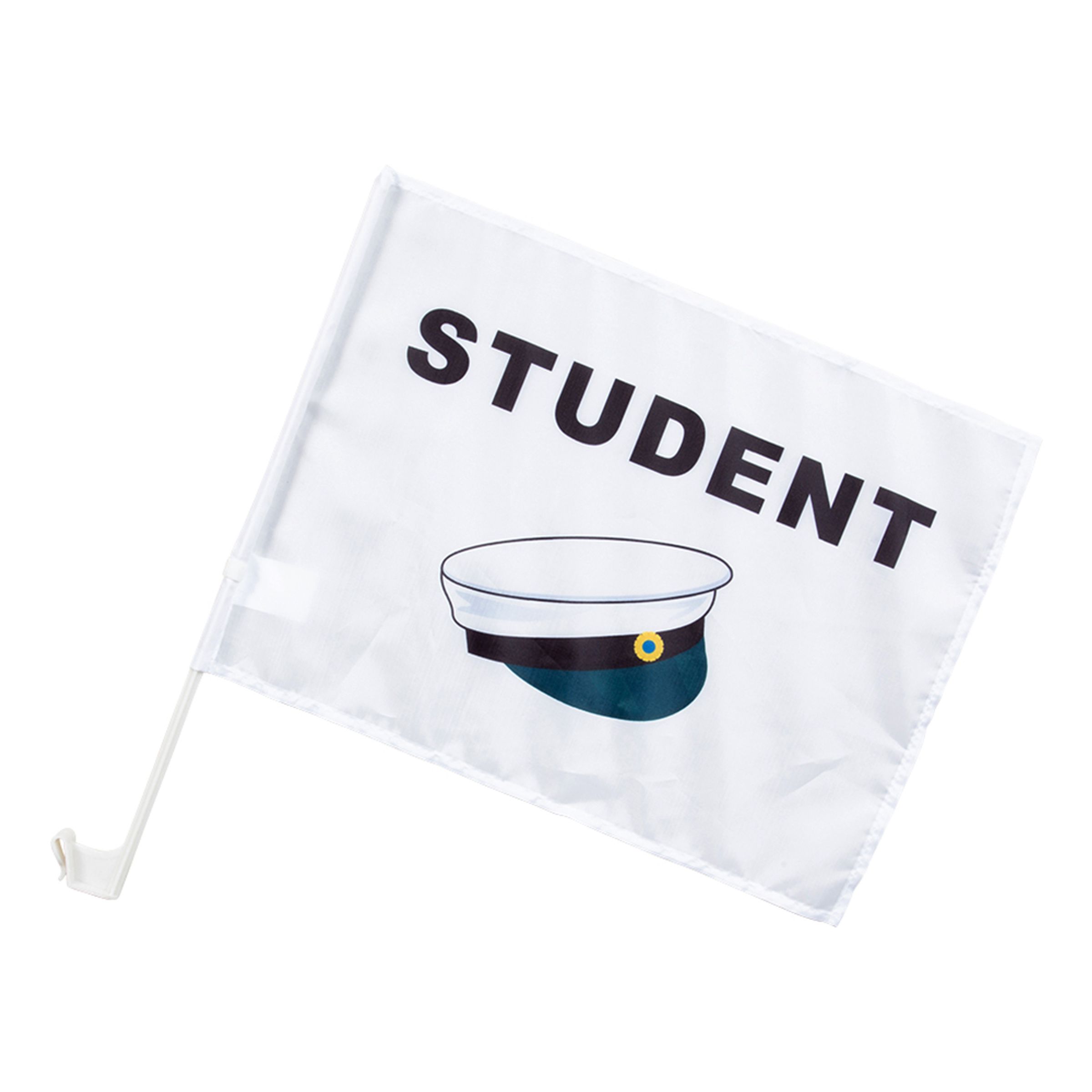 Läs mer om Bilflaggor Student - 2-pack