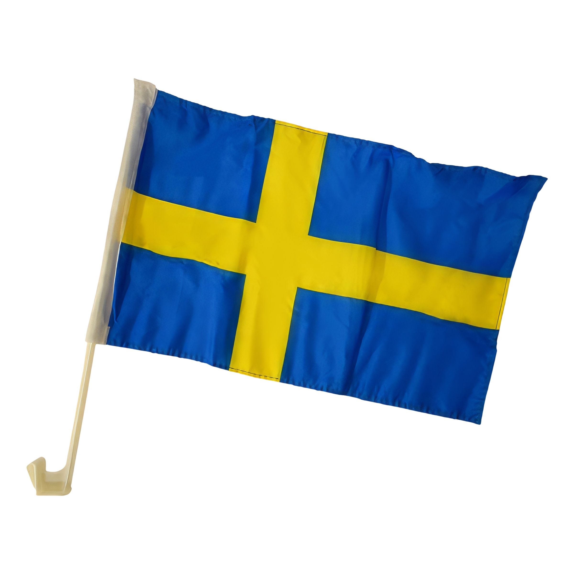 Läs mer om Bilflaggor Svenska Flaggan - 2-pack