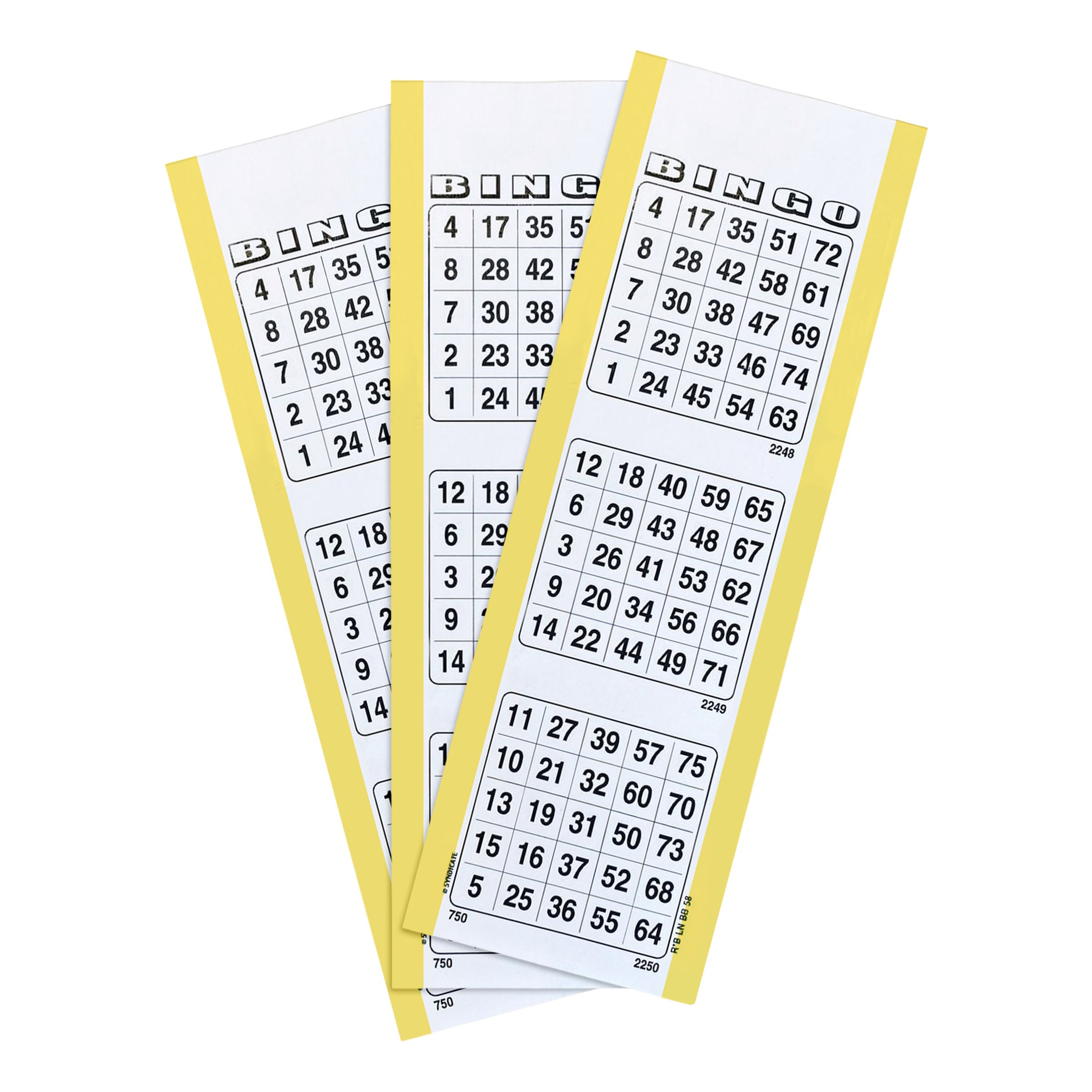 Bingobrickor Gul - 100-pack | Hem - Roliga Prylar - Spel & Lek - Sällskapsspel | Maskeradspecialisten