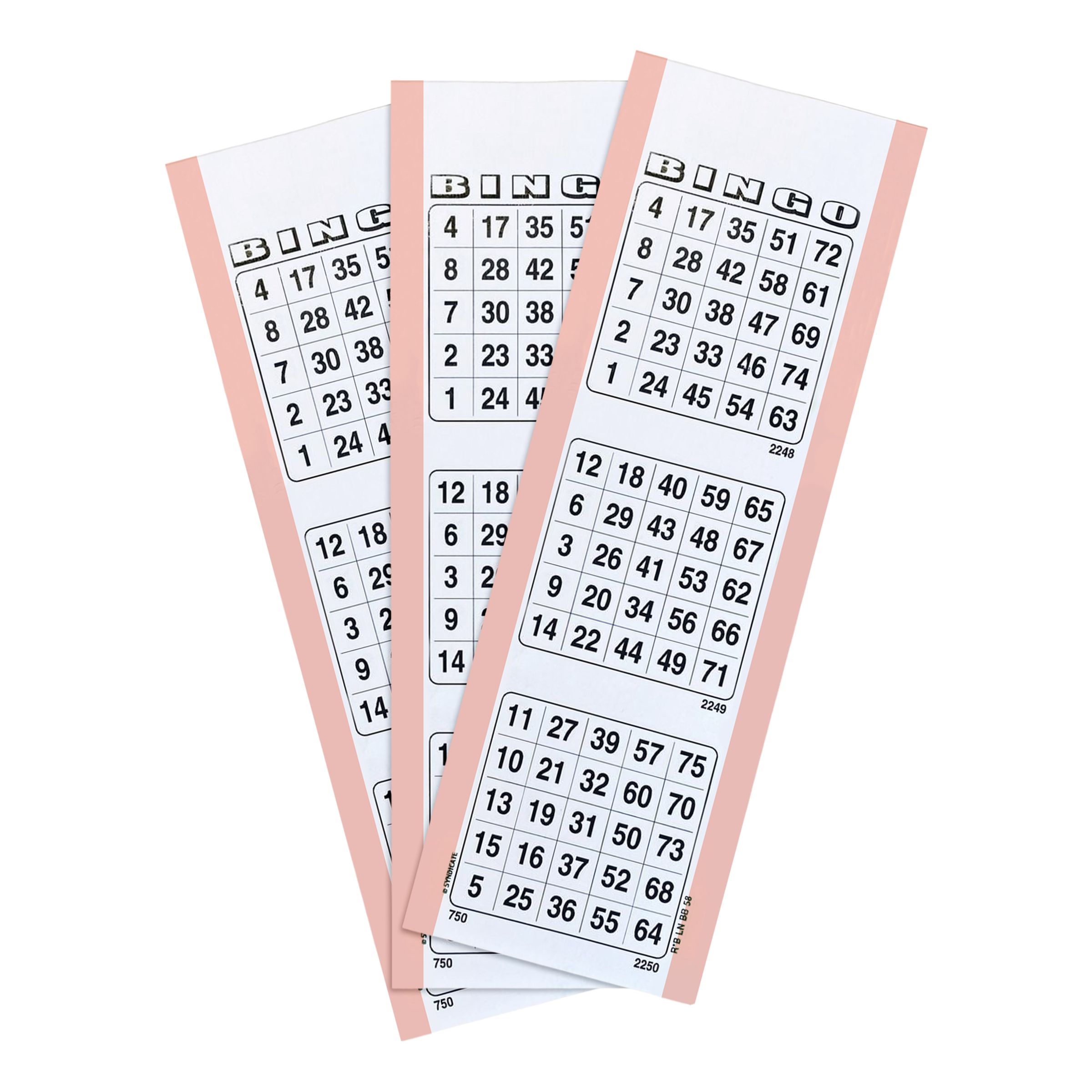 Bingobrickor Rosa - 100-pack | Hem - Roliga Prylar - Spel & Lek - Sällskapsspel | Maskeradspecialisten