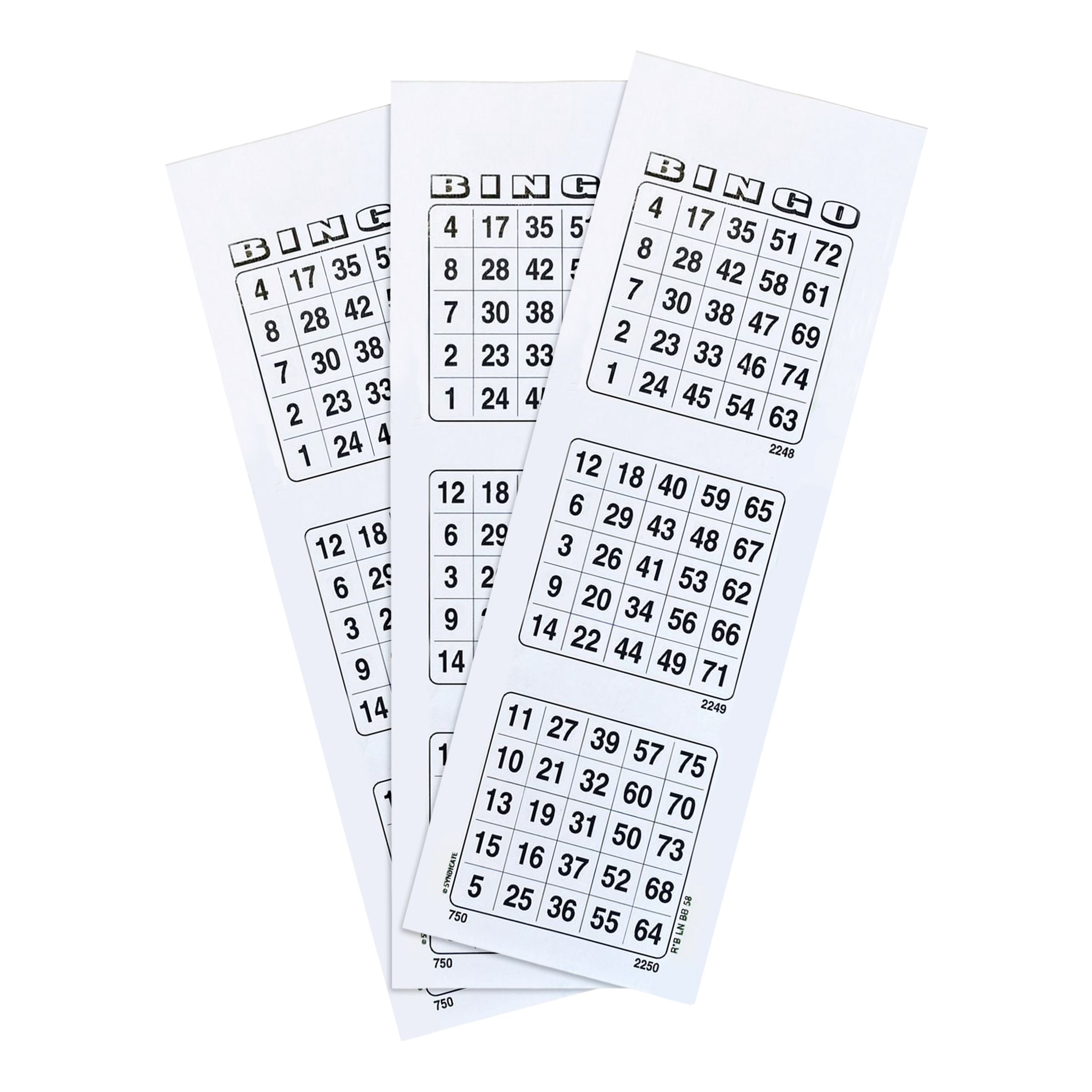 Bingobrickor Vit - 100-pack | Hem - Roliga Prylar - Spel & Lek - Sällskapsspel | Maskeradspecialisten