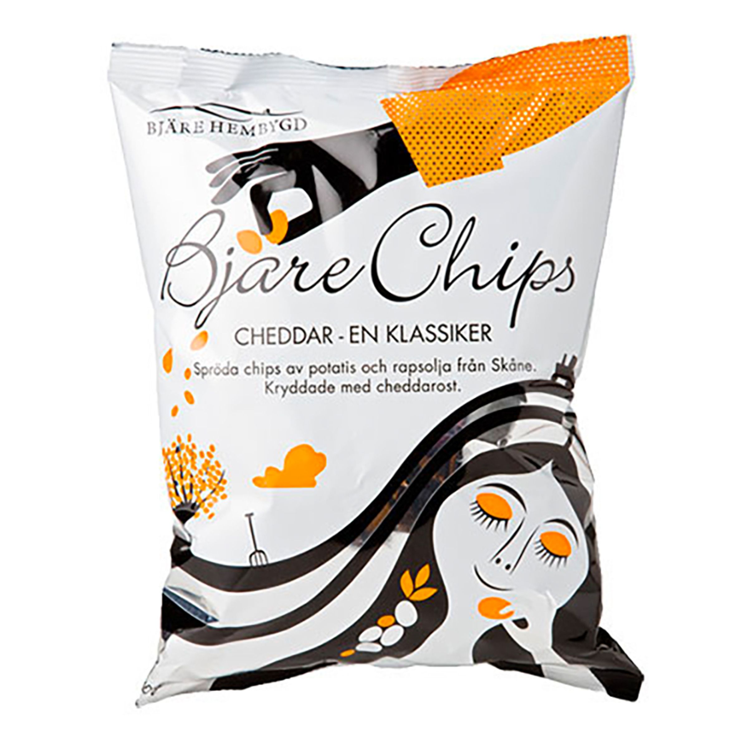 Läs mer om Bjäre Chips Cheddar - 200 gram