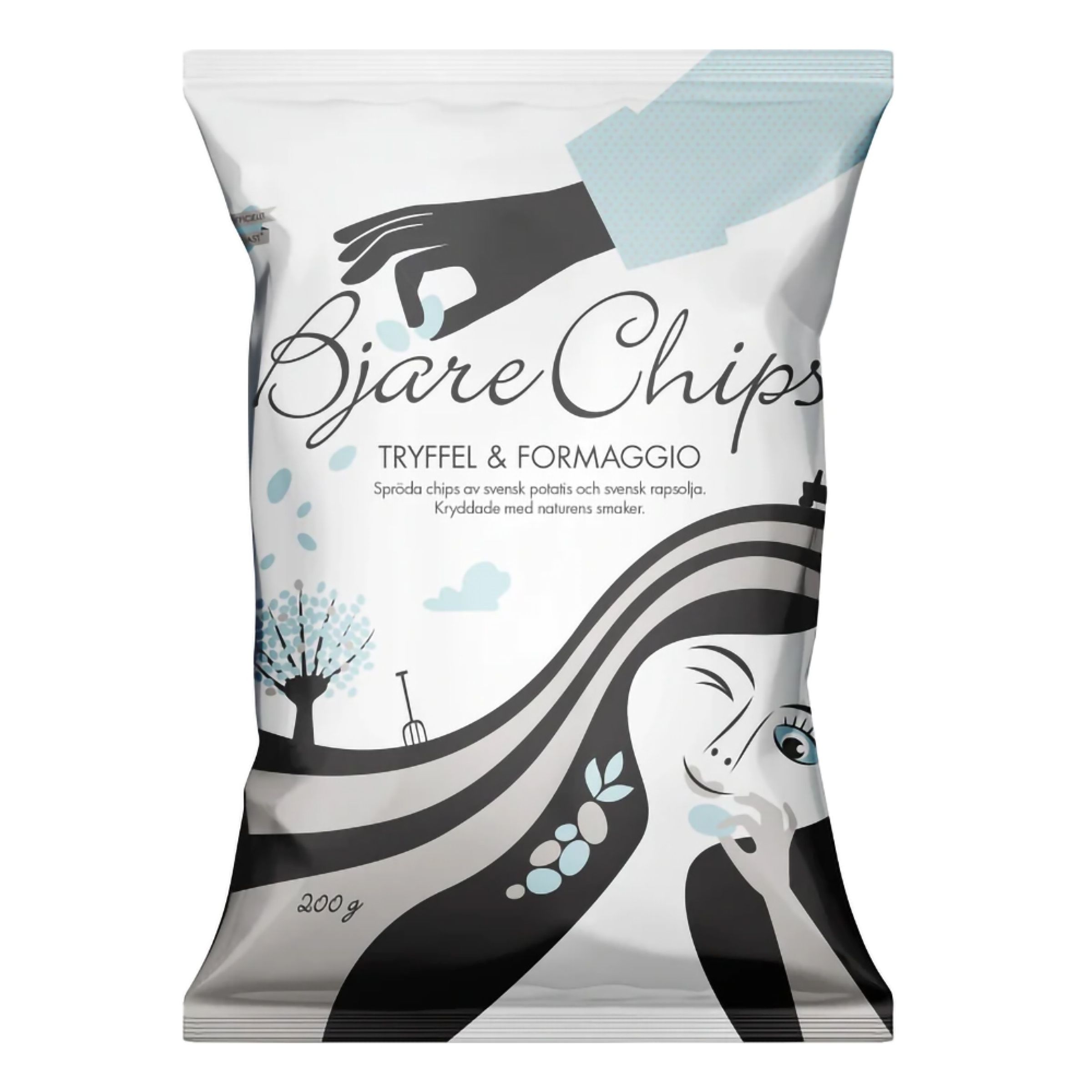 Bjäre Chips Tryffel och Formaggio - 200 gram | Hem - Godis & Läsk - Snacks - Chips | Maskeradspecialisten