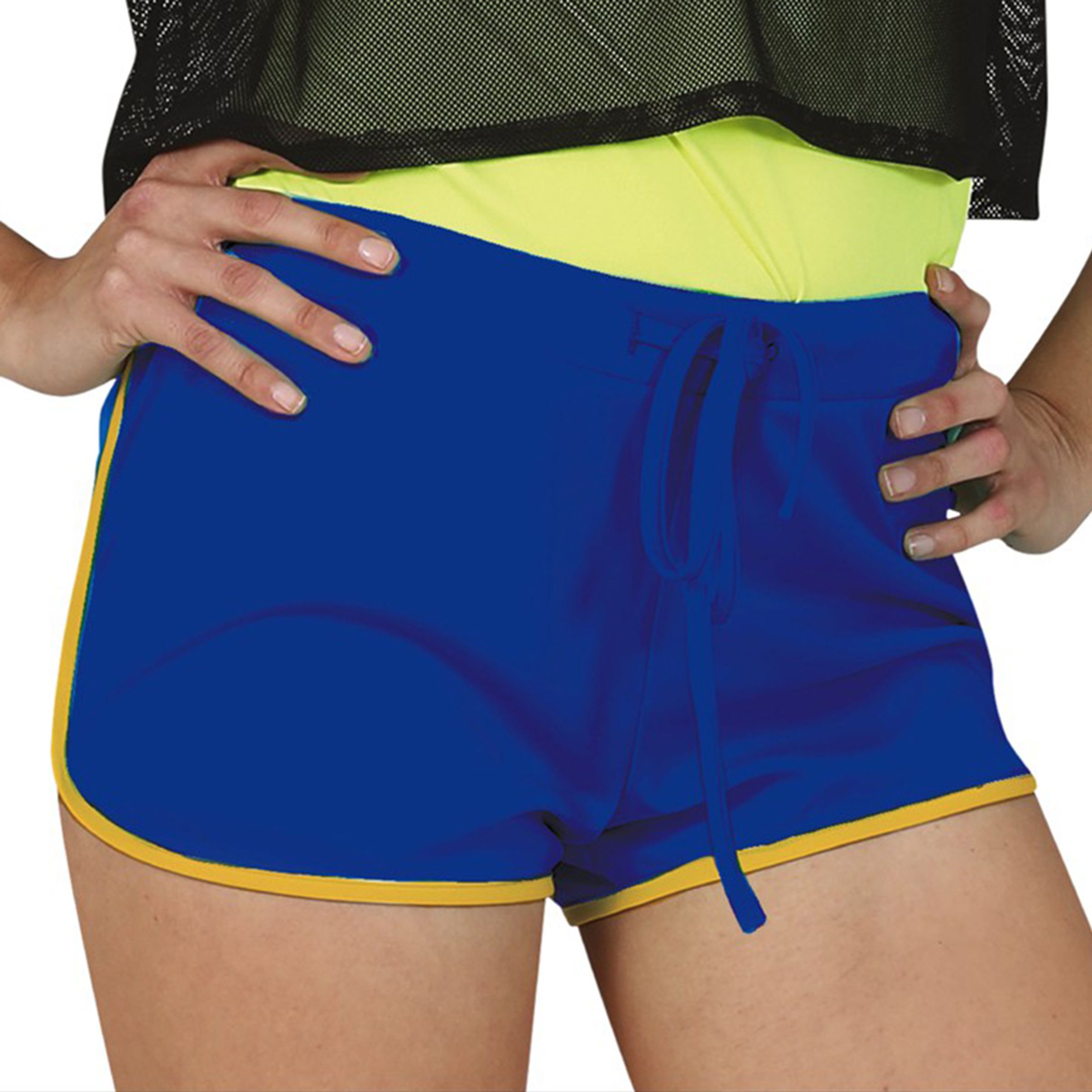 Blå 80-tals Shorts - One size