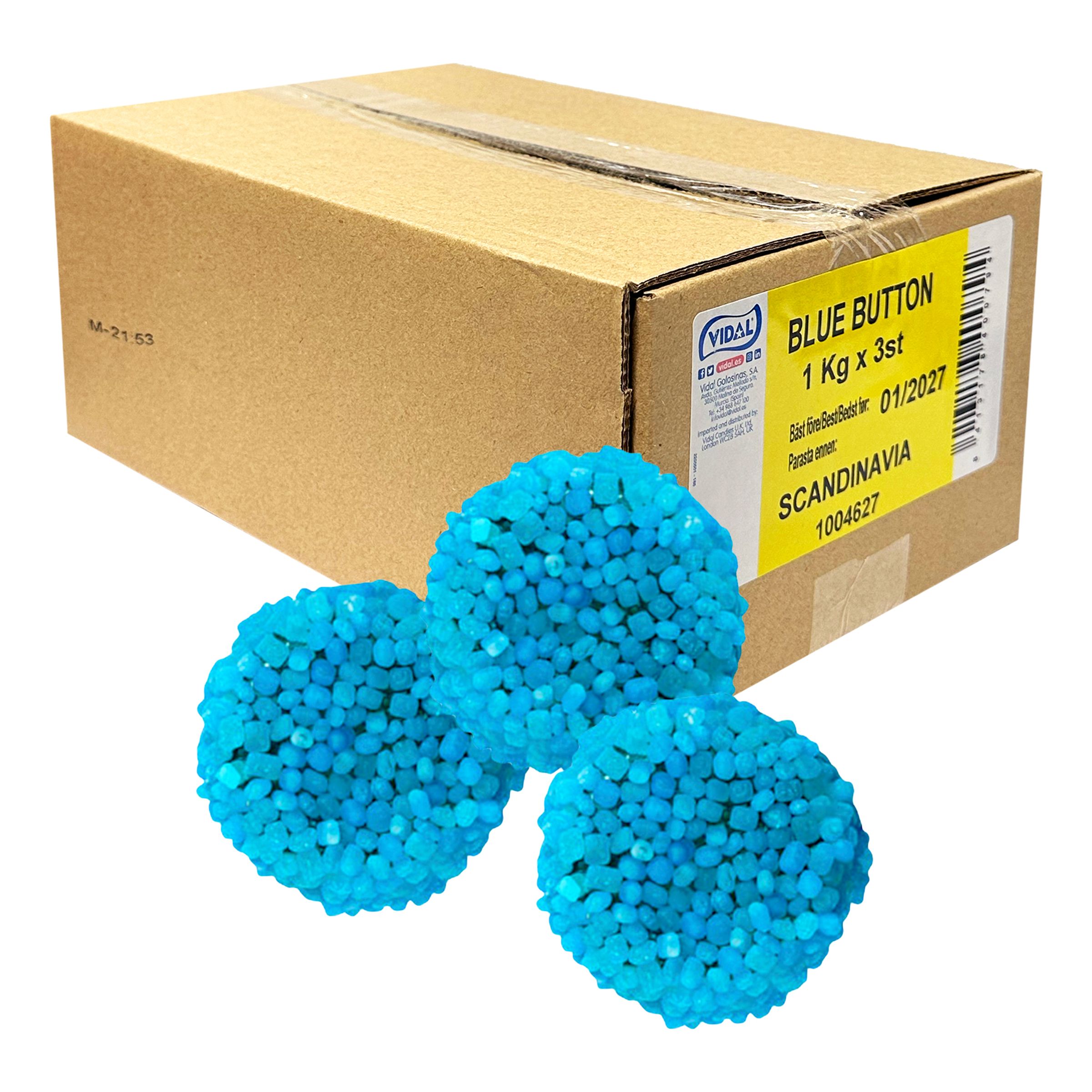 Blå Knapper Økonomipakke - 3 kg