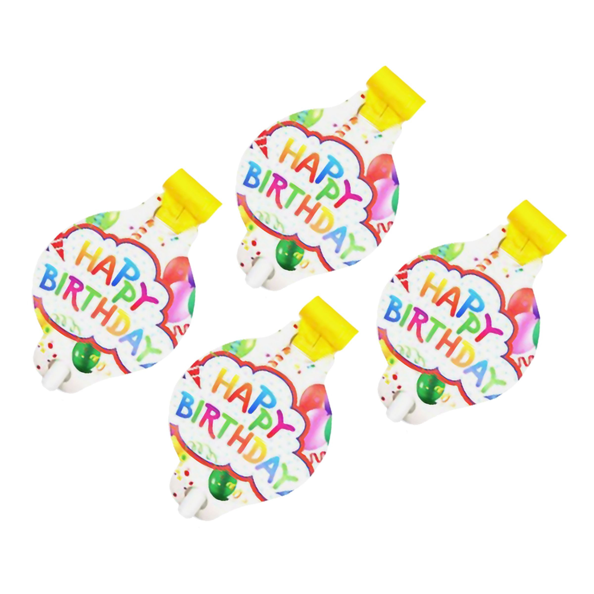 Blåsormar Happy Birthday - 4-pack