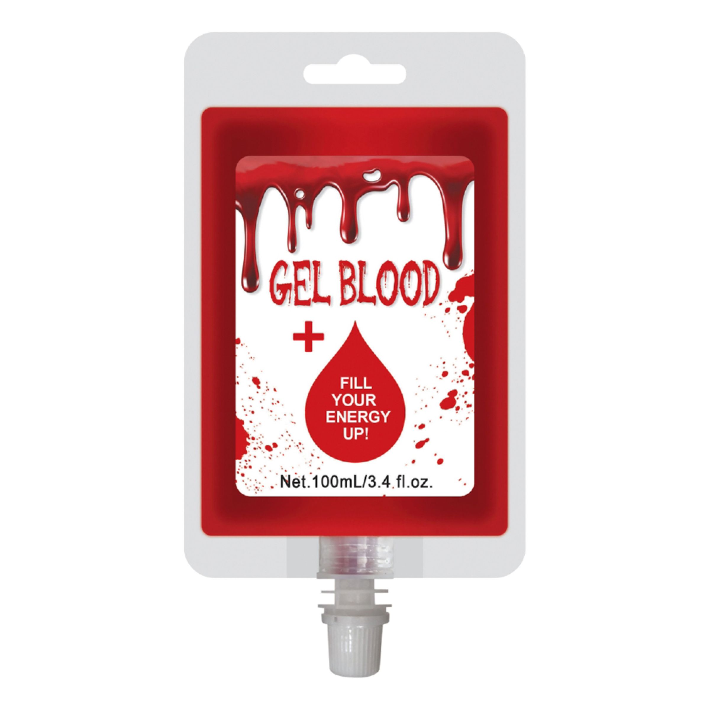 Blodpåse med Fejkblod - 100 ml | Hem - Maskerad - Smink - Blod | Pryloteket