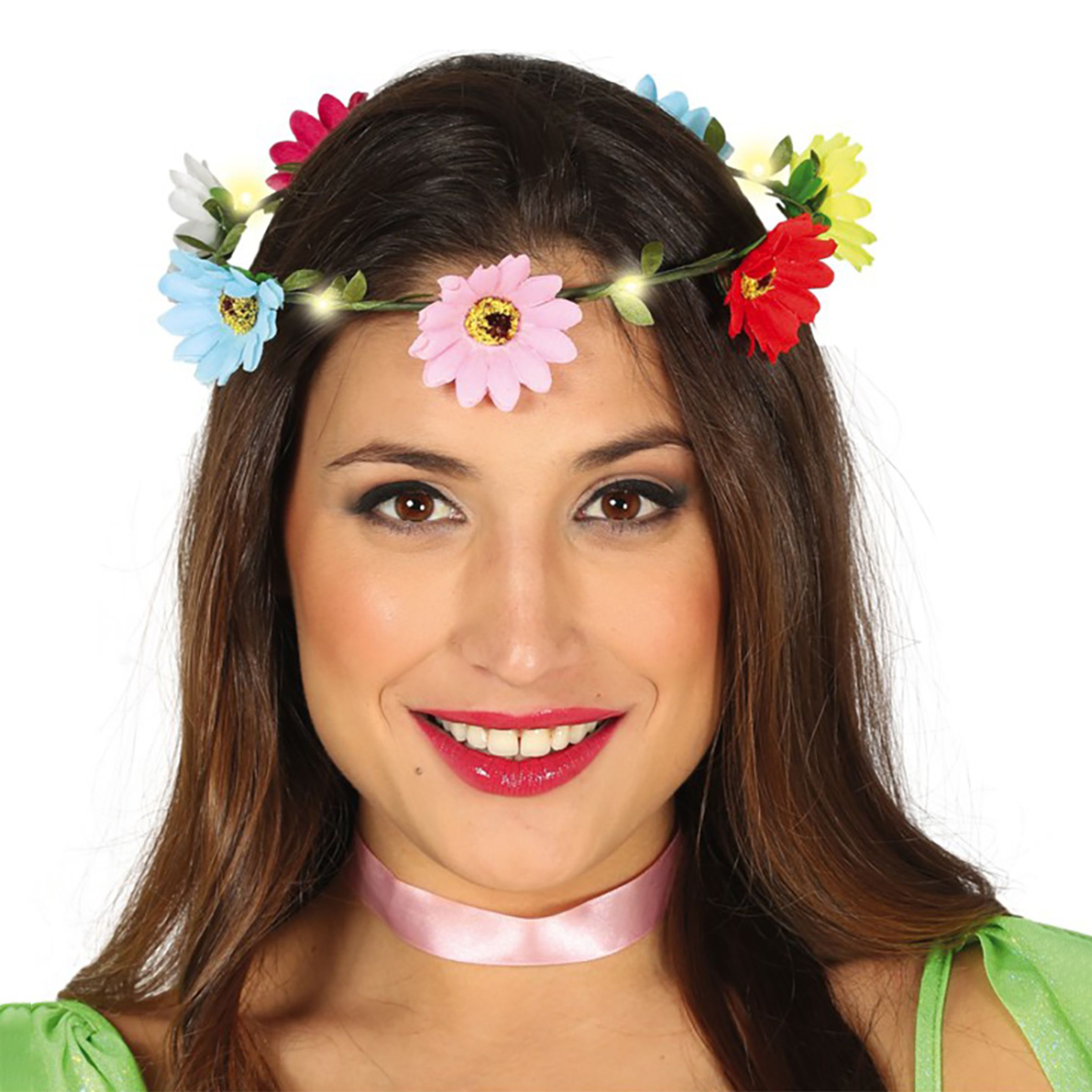 Blomsterkrans med LED