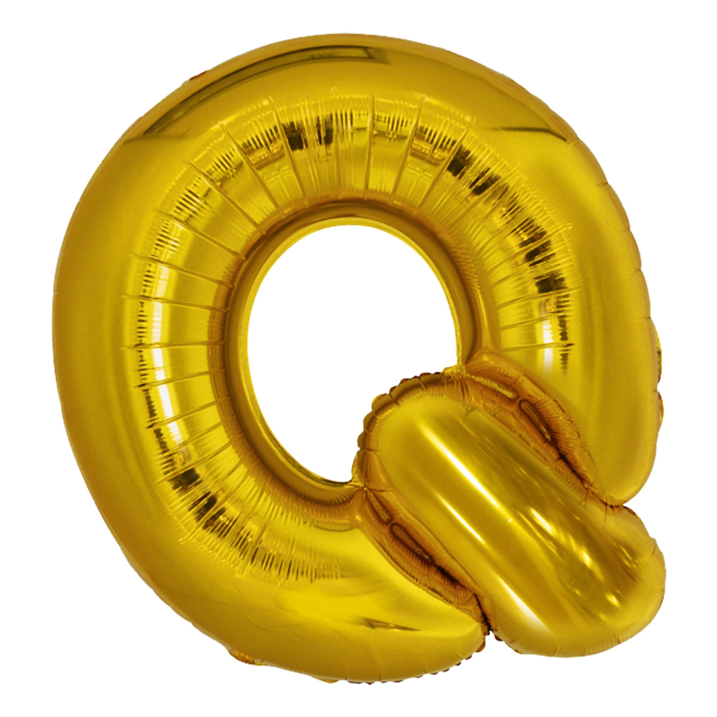 Läs mer om Bokstavsballong Guld - Bokstav Q